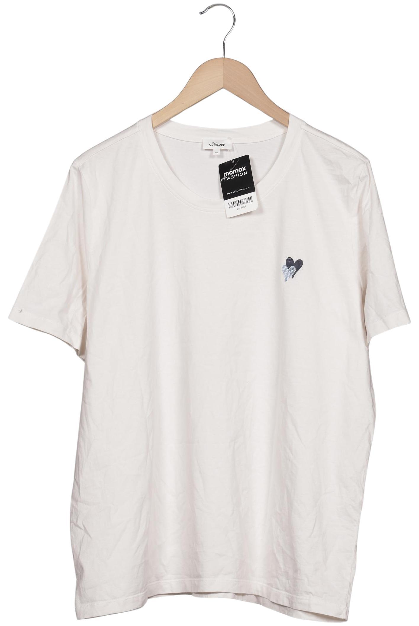 

s.Oliver Damen T-Shirt, weiß, Gr. 46