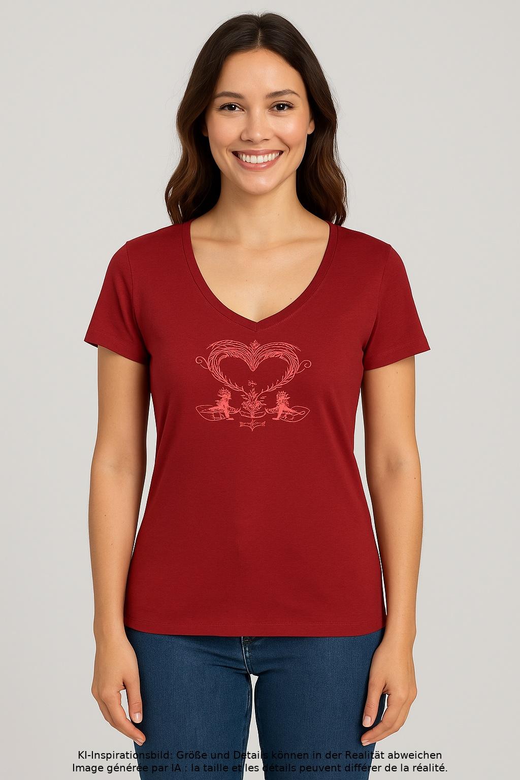 

s.Oliver Damen T-Shirt, rot, Gr. 36