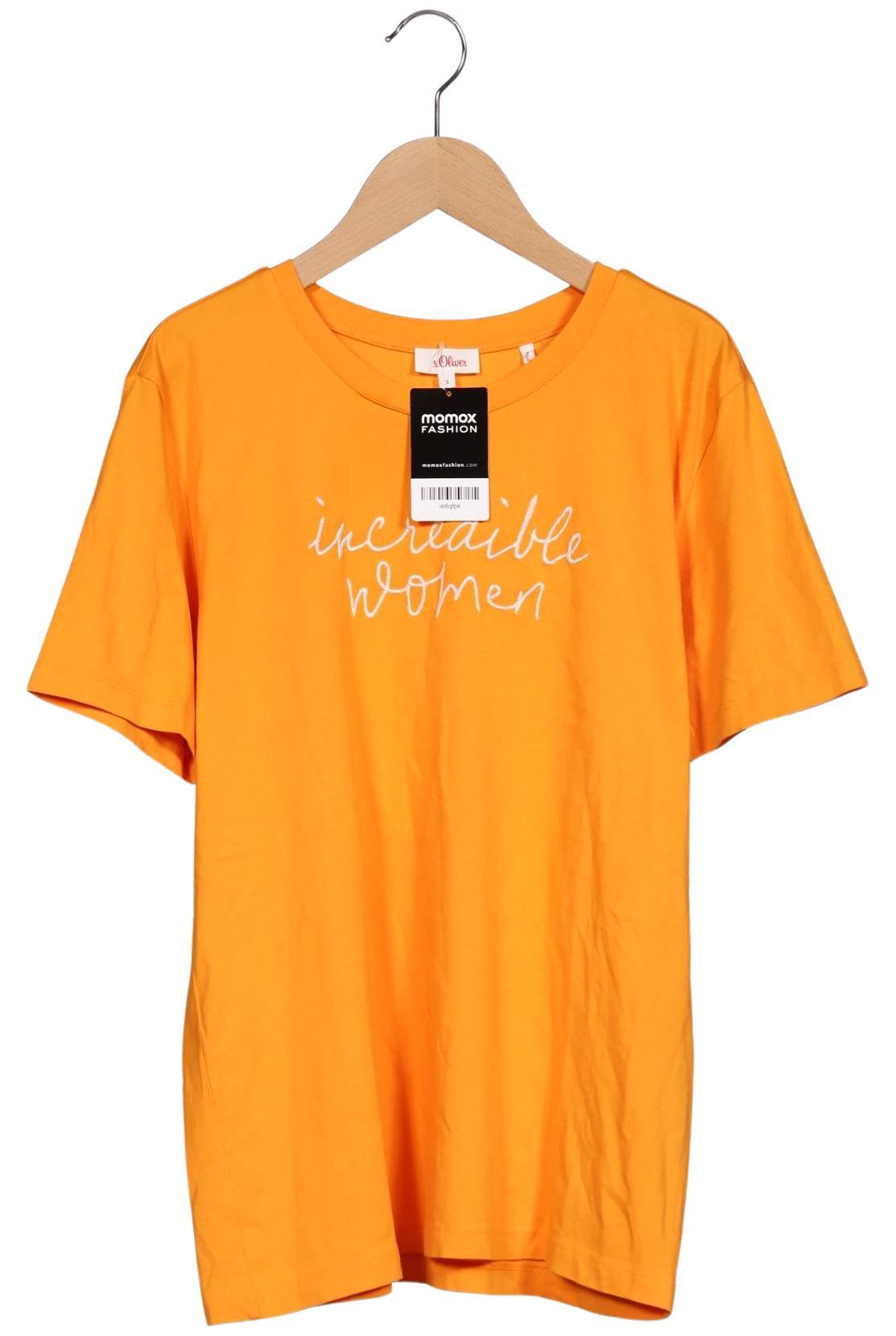

s.Oliver Damen T-Shirt, orange, Gr. 36