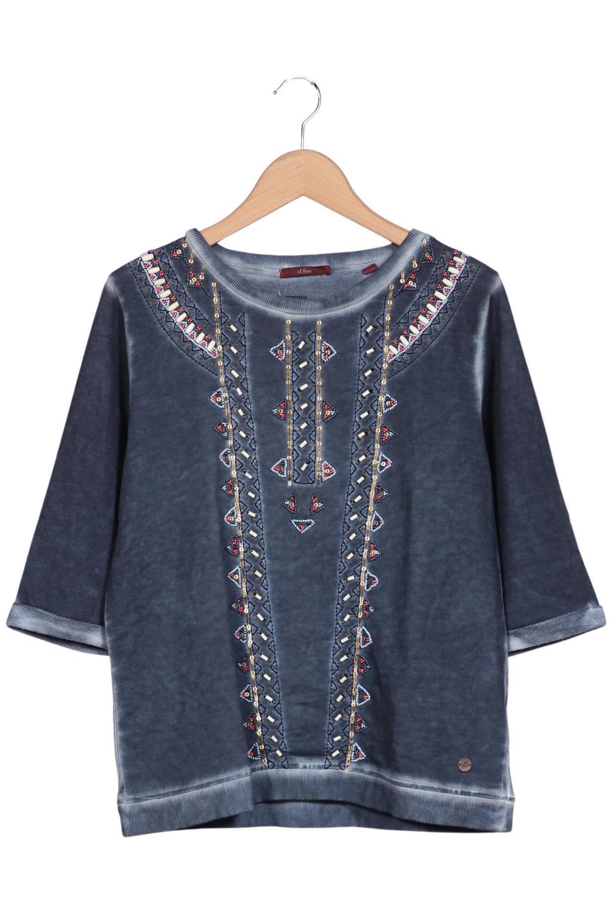 

s.Oliver Damen Sweatshirt, blau, Gr. 38