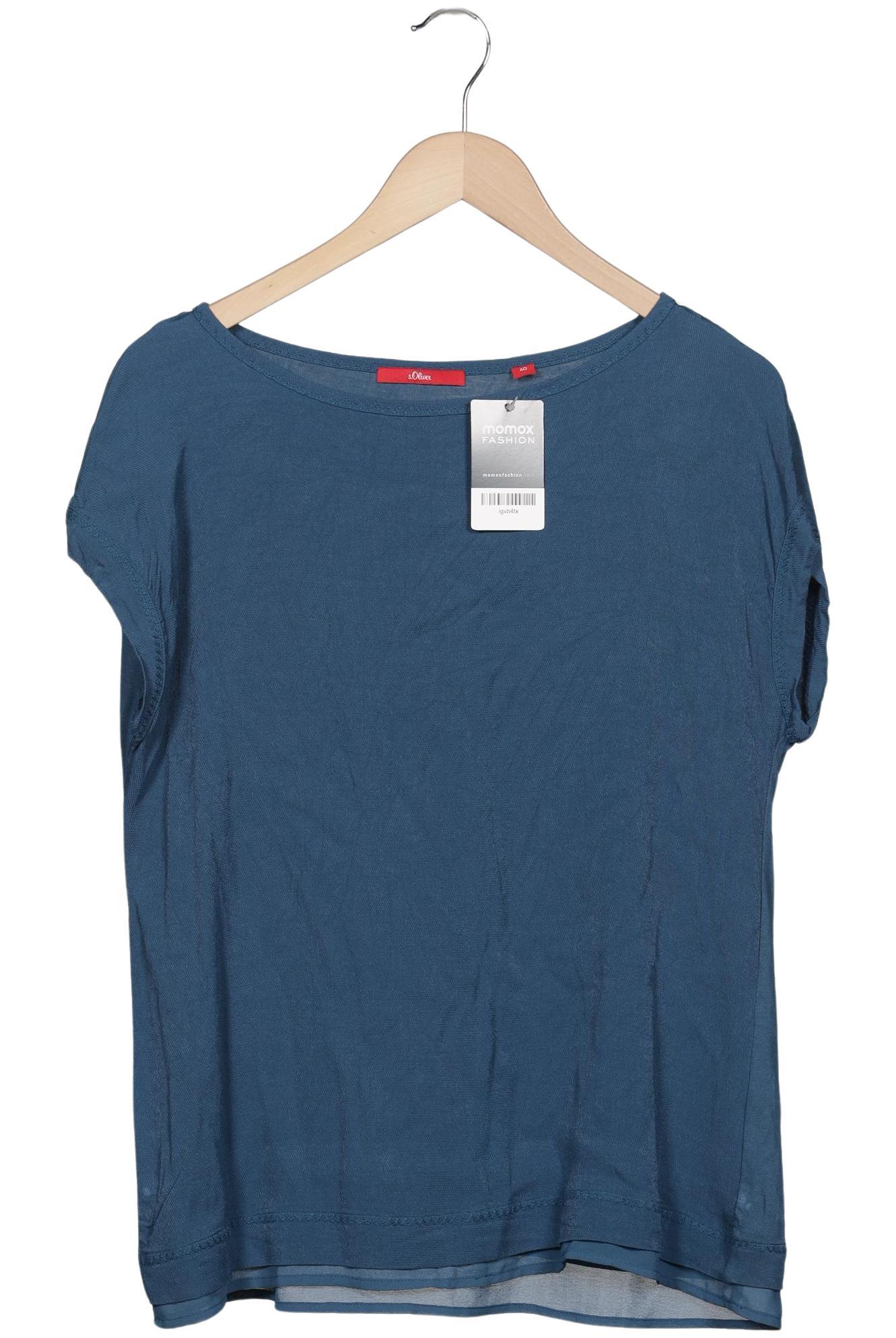 

s.Oliver Damen Bluse, blau, Gr. 40