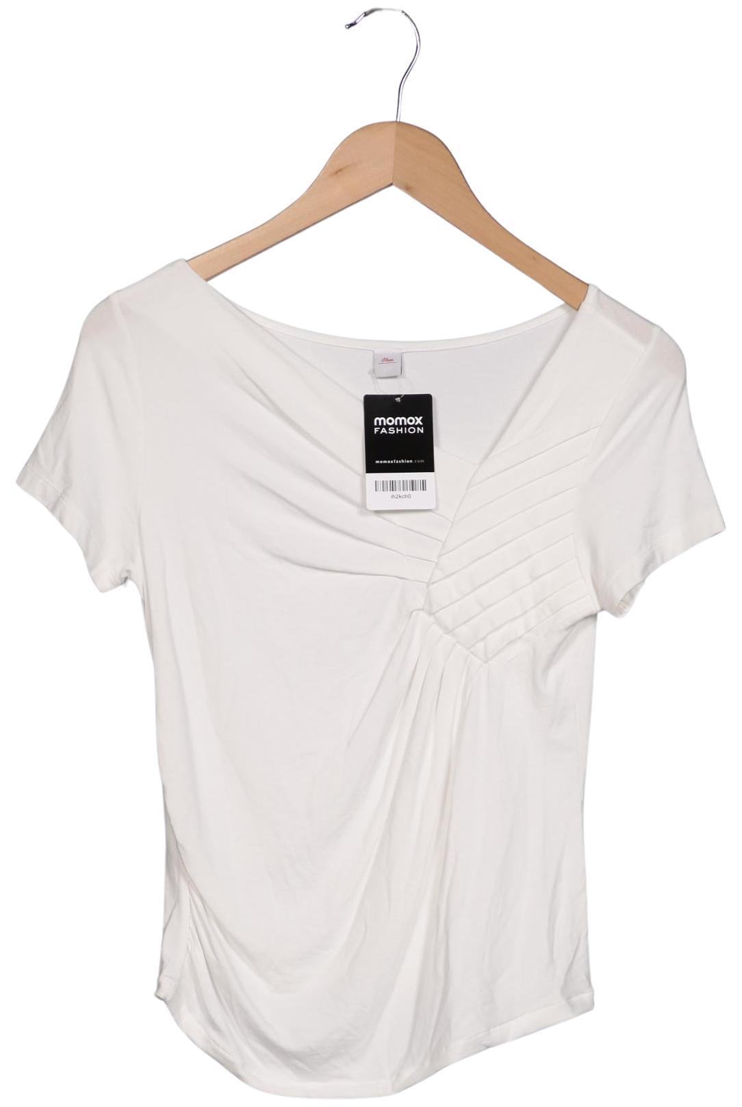 

s.Oliver Damen T-Shirt, weiß, Gr. 34