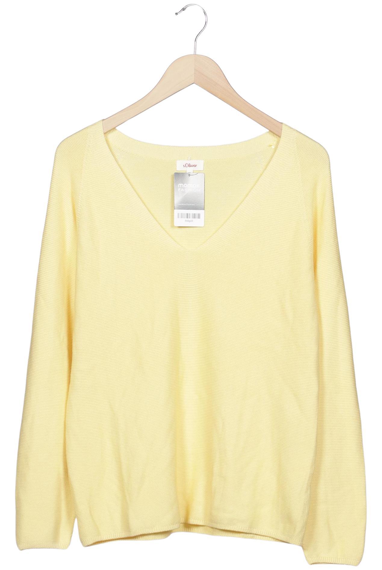 

s.Oliver Damen Pullover, gelb, Gr. 40