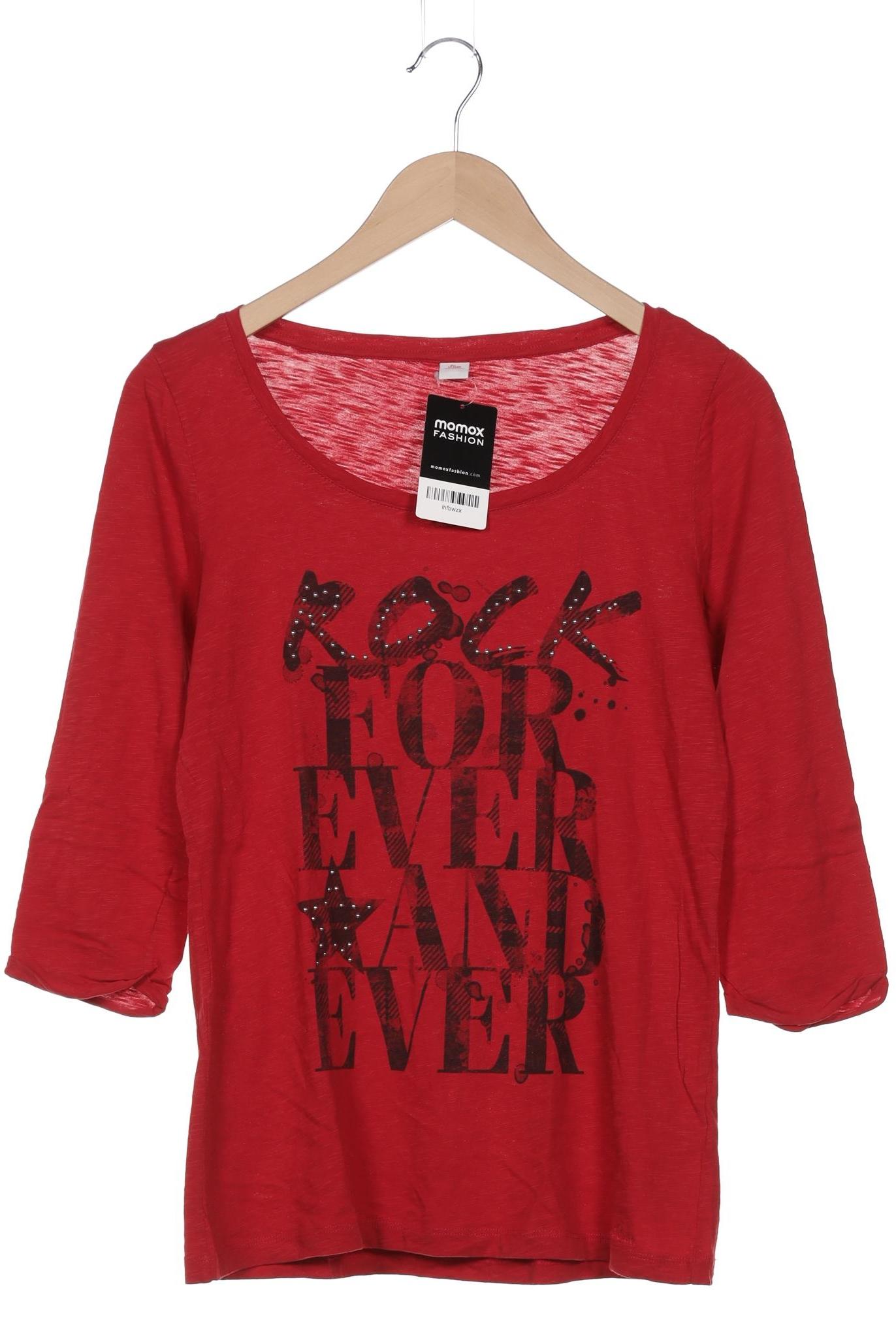 

s.Oliver Damen Langarmshirt, rot, Gr. 38