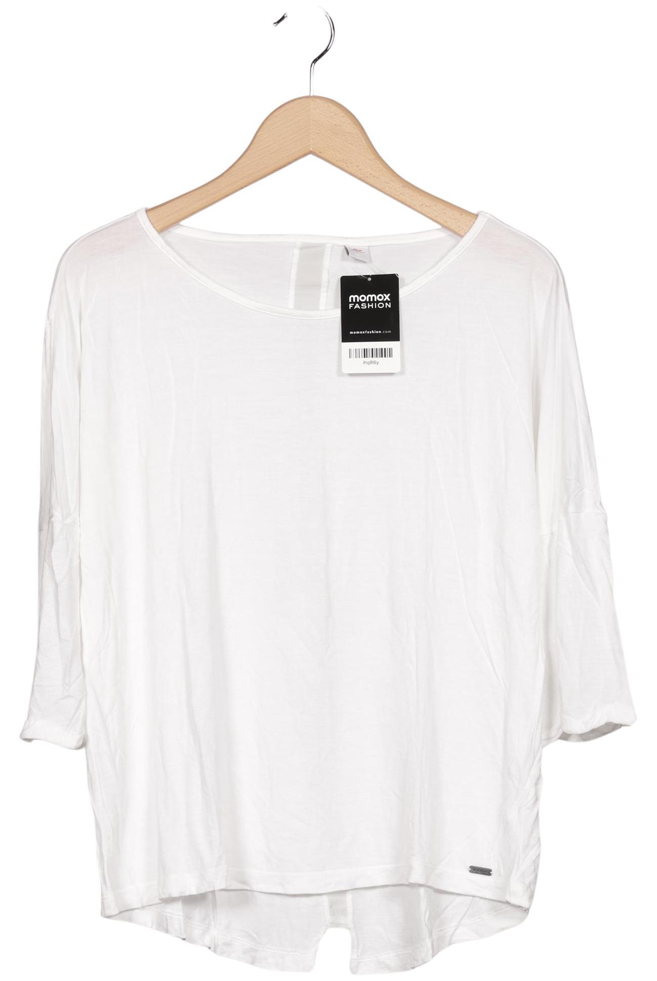 

s.Oliver Damen Langarmshirt, weiß, Gr. 42