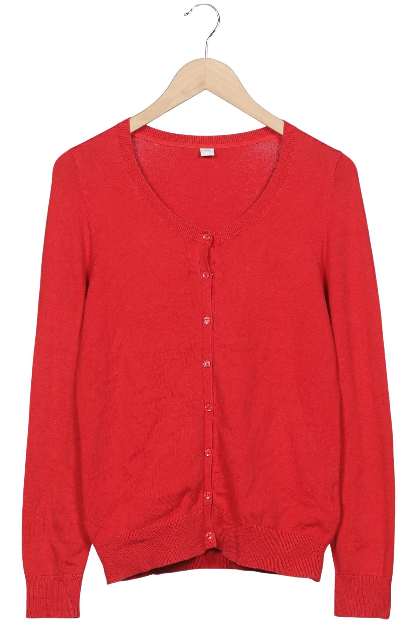 

s.Oliver Damen Strickjacke, rot, Gr. 38