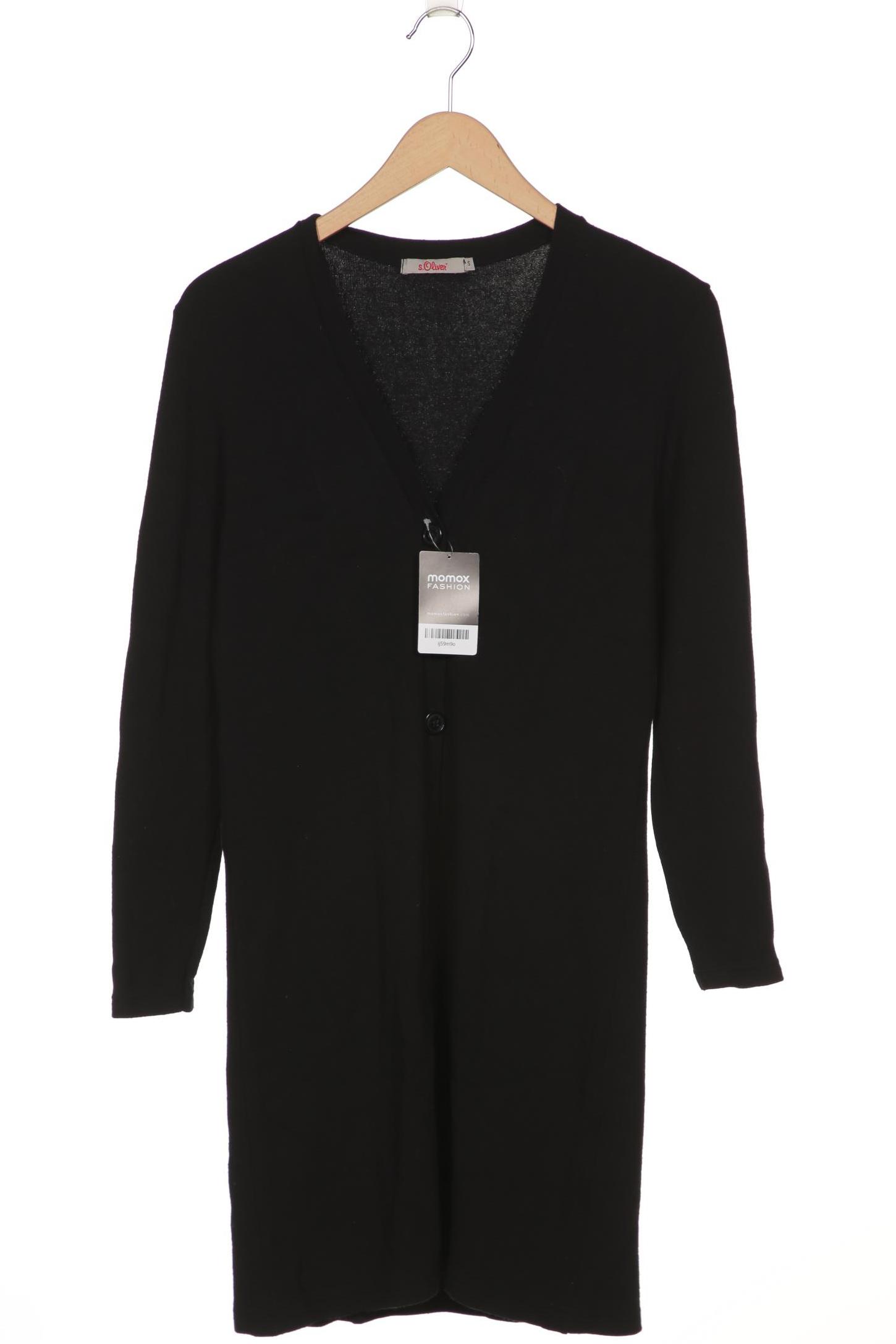 

s.Oliver Damen Strickjacke, schwarz, Gr. 36