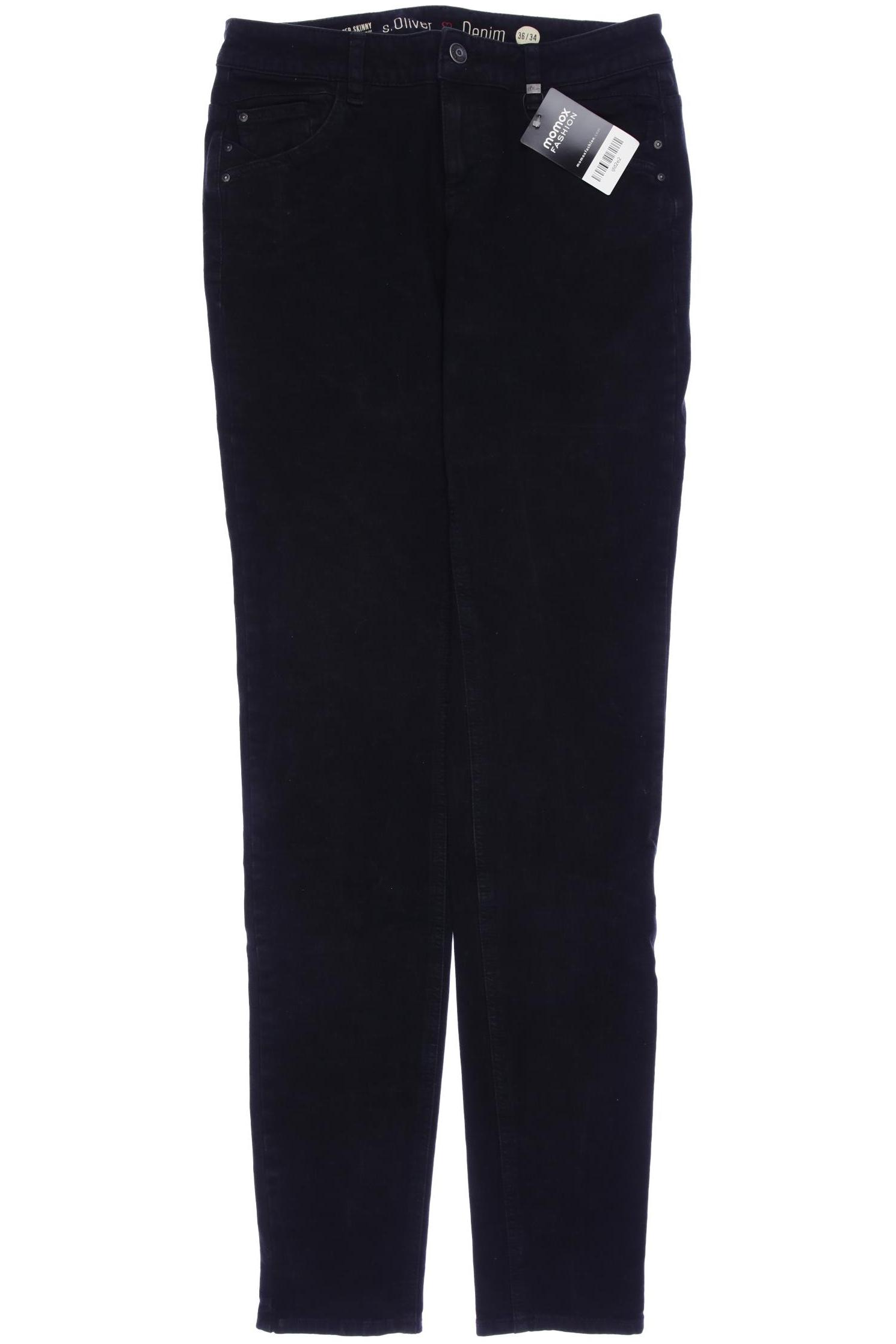 

s.Oliver Damen Jeans, schwarz