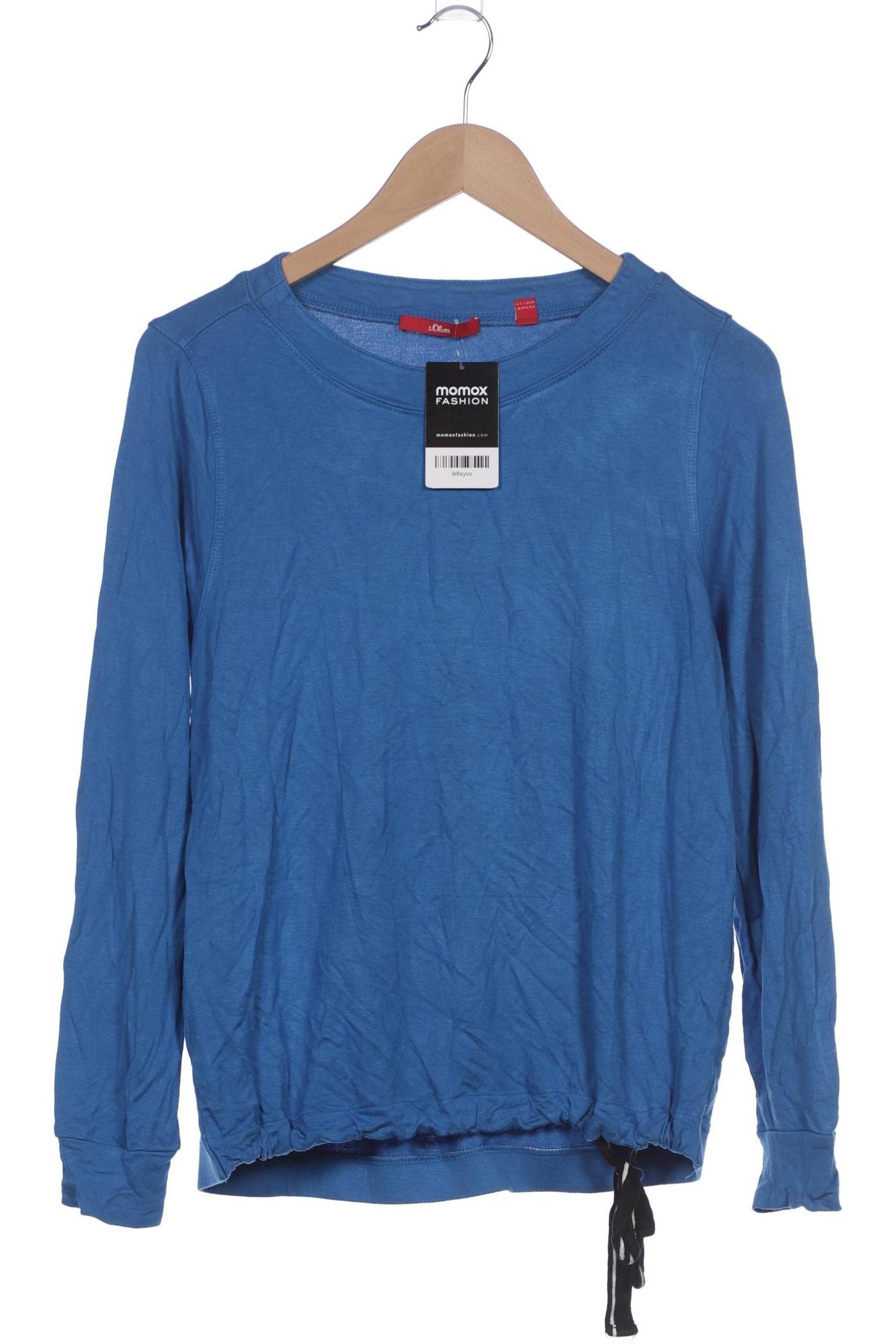 

s.Oliver Damen Langarmshirt, blau, Gr. 38