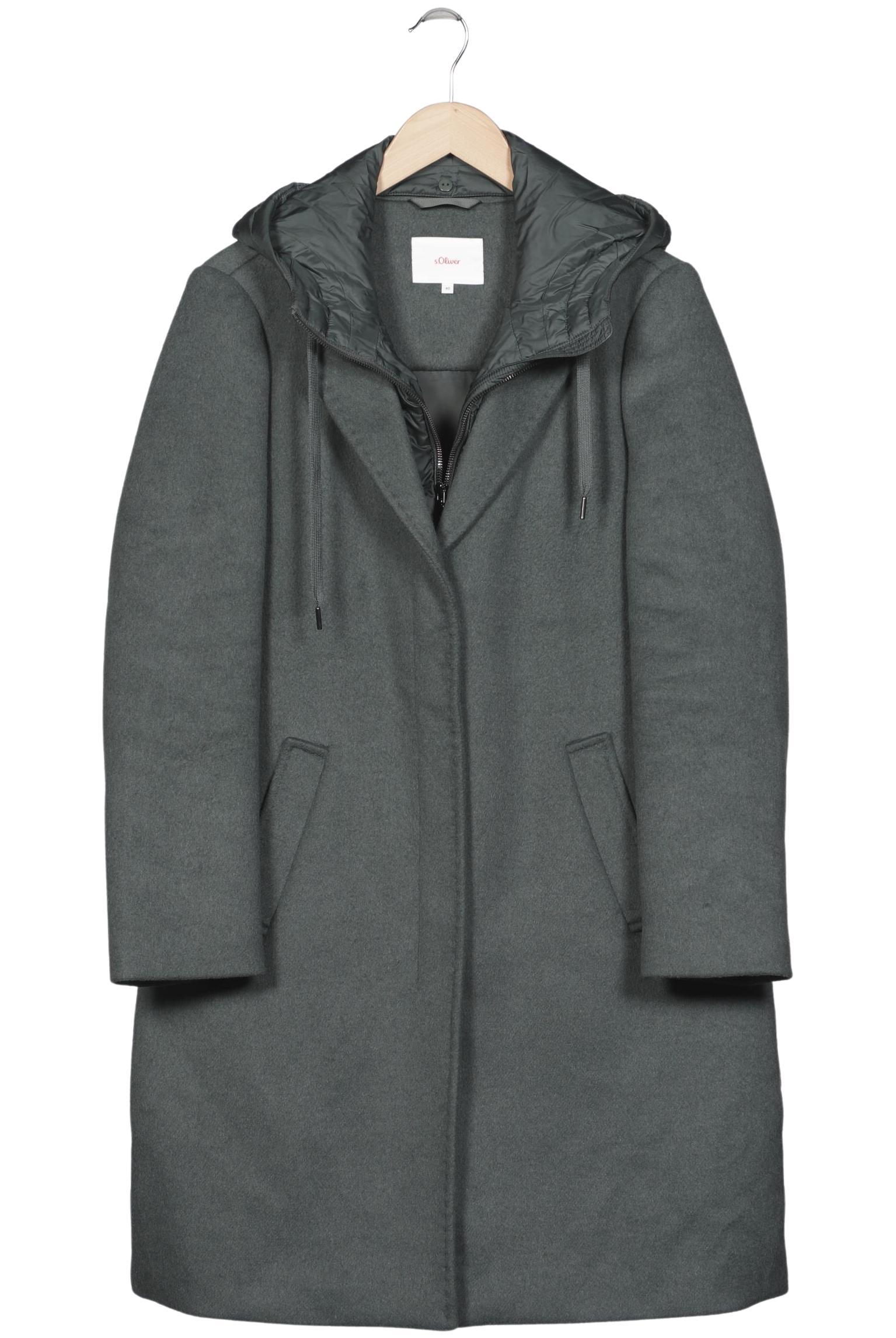

s.Oliver Damen Mantel, grün, Gr. 40