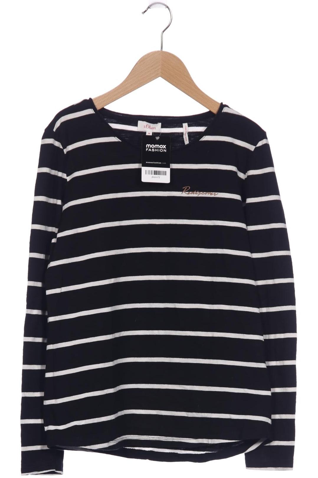 

s.Oliver Damen Langarmshirt, schwarz, Gr. 38