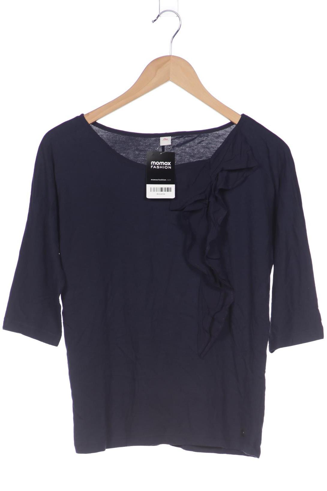 

s.Oliver Damen Langarmshirt, marineblau, Gr. 36