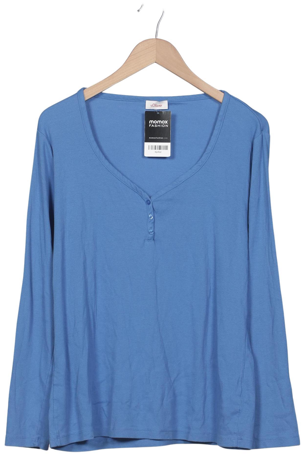 

s.Oliver Damen Langarmshirt, blau, Gr. 48