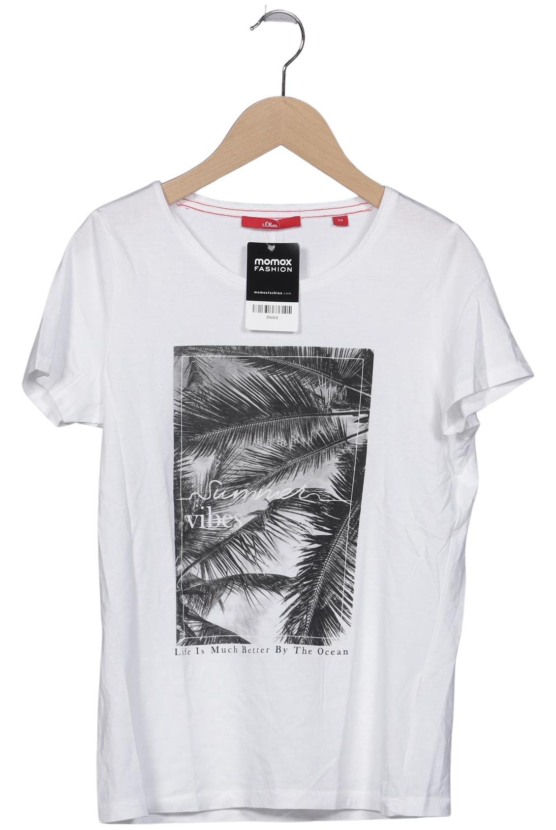 

s.Oliver Damen T-Shirt, weiß, Gr. 34