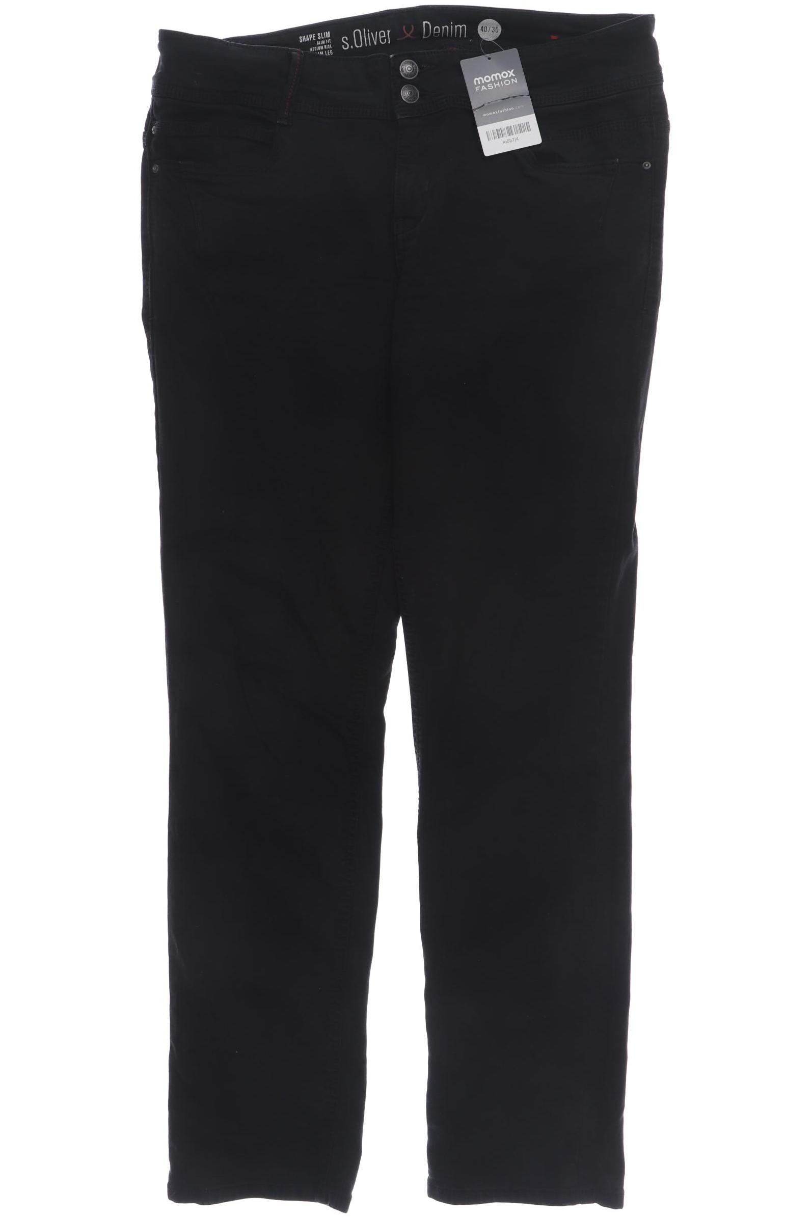 

s.Oliver Damen Jeans, schwarz