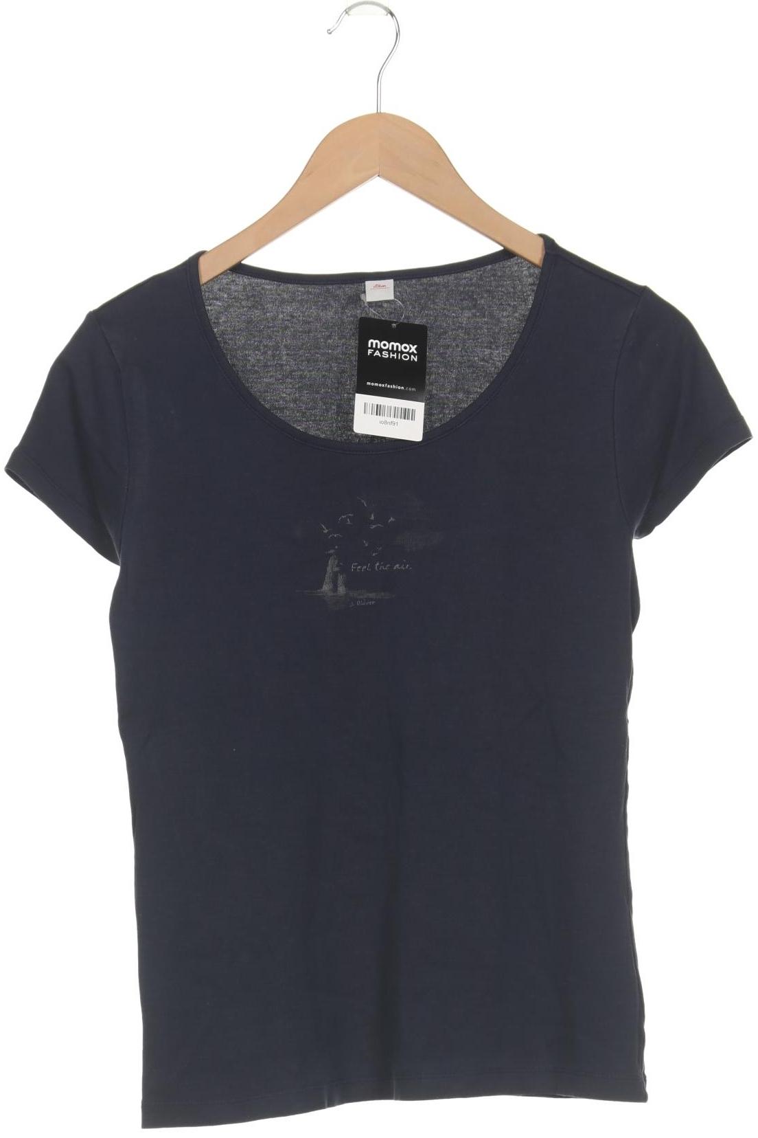 

s.Oliver Damen T-Shirt, marineblau, Gr. 38