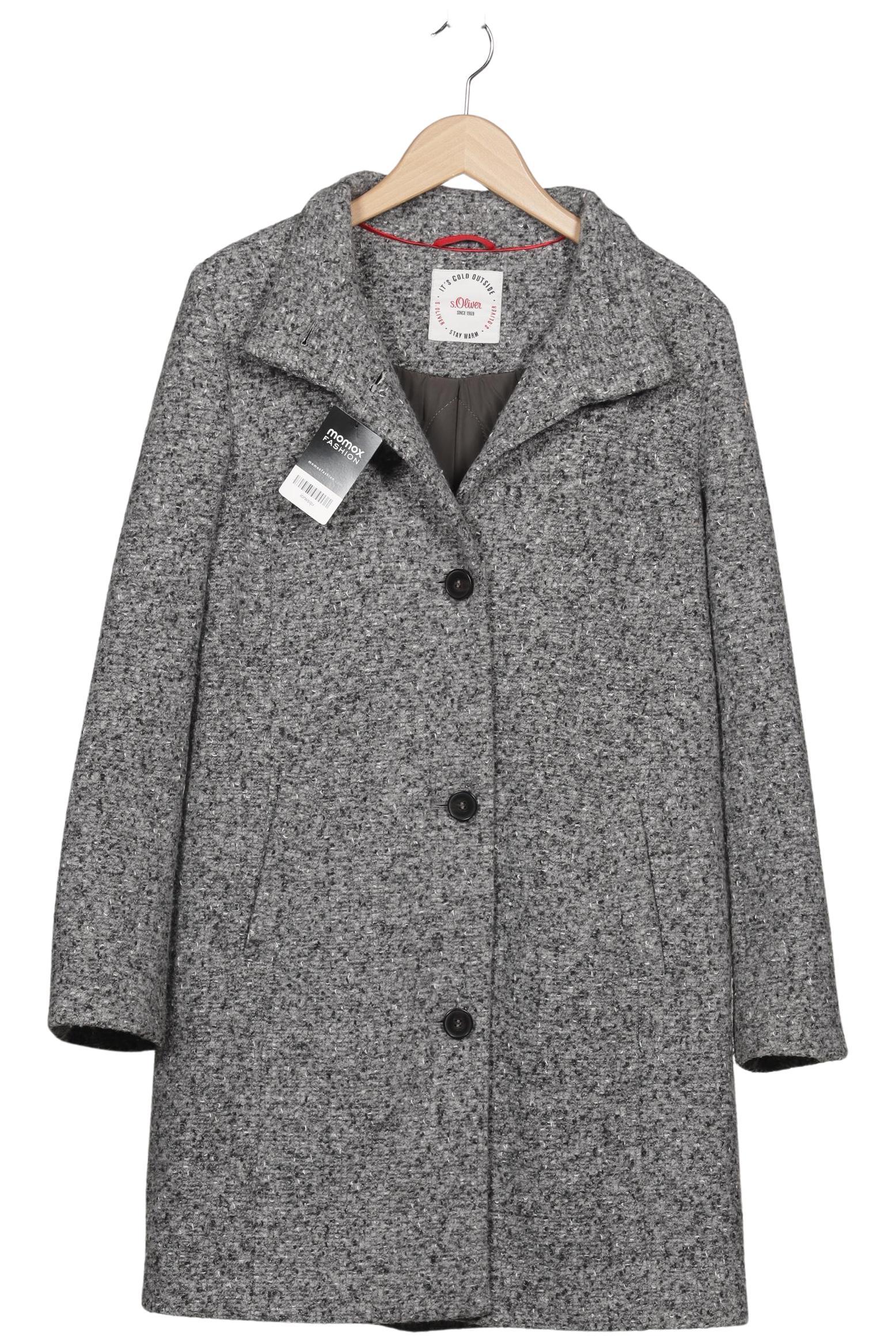 

s.Oliver Damen Mantel, grau, Gr. 38