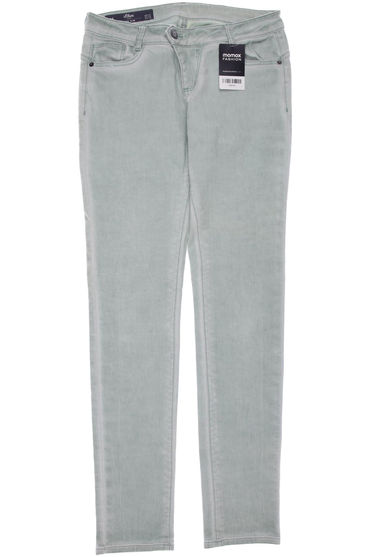 

s.Oliver Damen Jeans, hellgrün