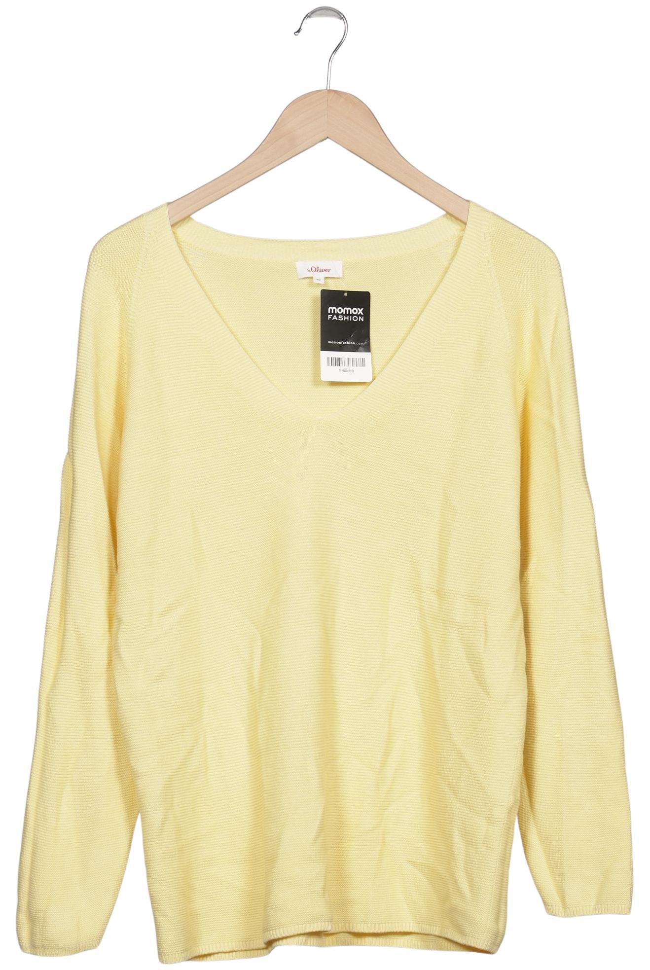 

s.Oliver Damen Pullover, gelb, Gr. 42