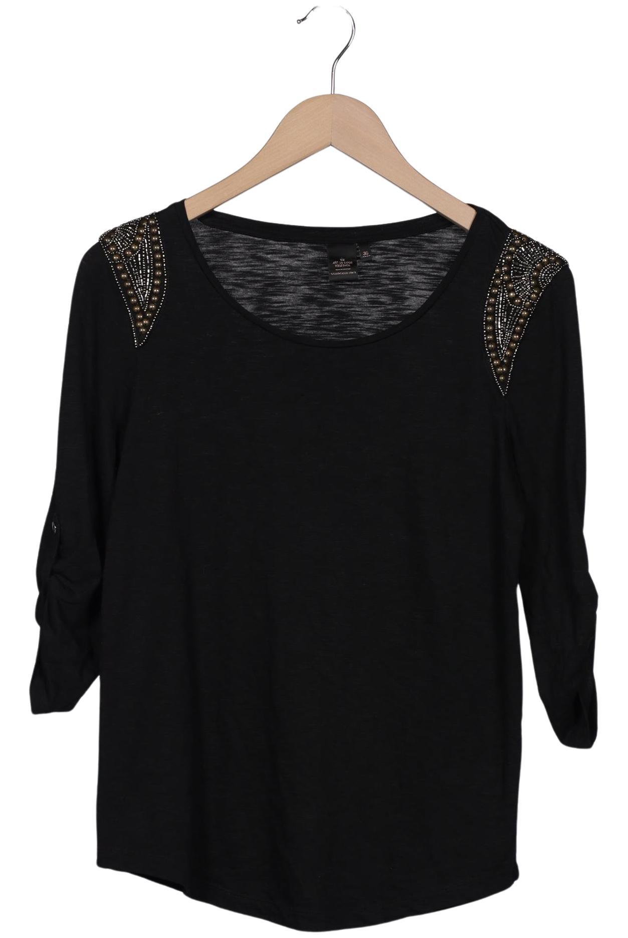 

s.Oliver Damen Langarmshirt, schwarz, Gr. 36