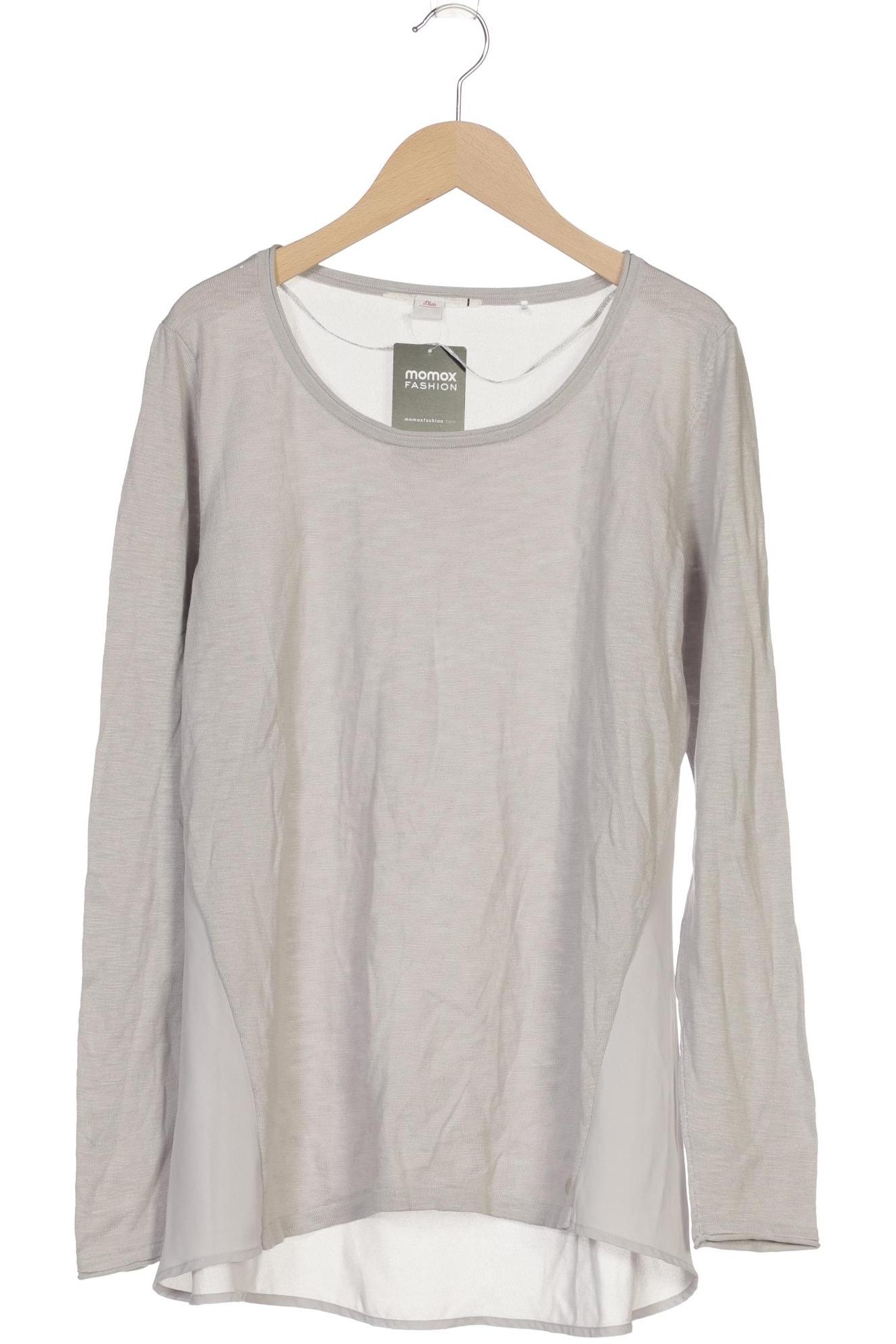 

s.Oliver Damen Langarmshirt, grau, Gr. 36