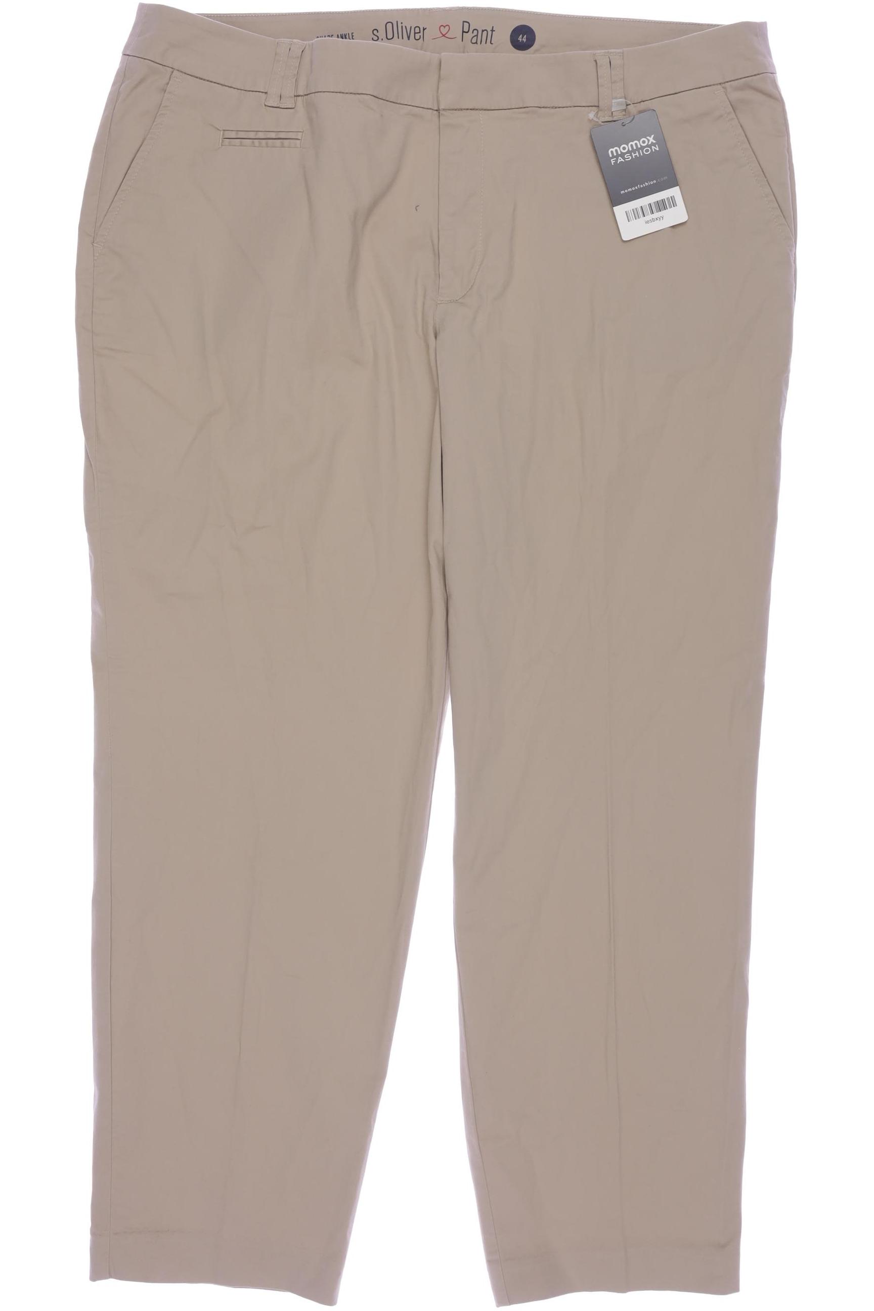 

s.Oliver Damen Stoffhose, beige, Gr. 44