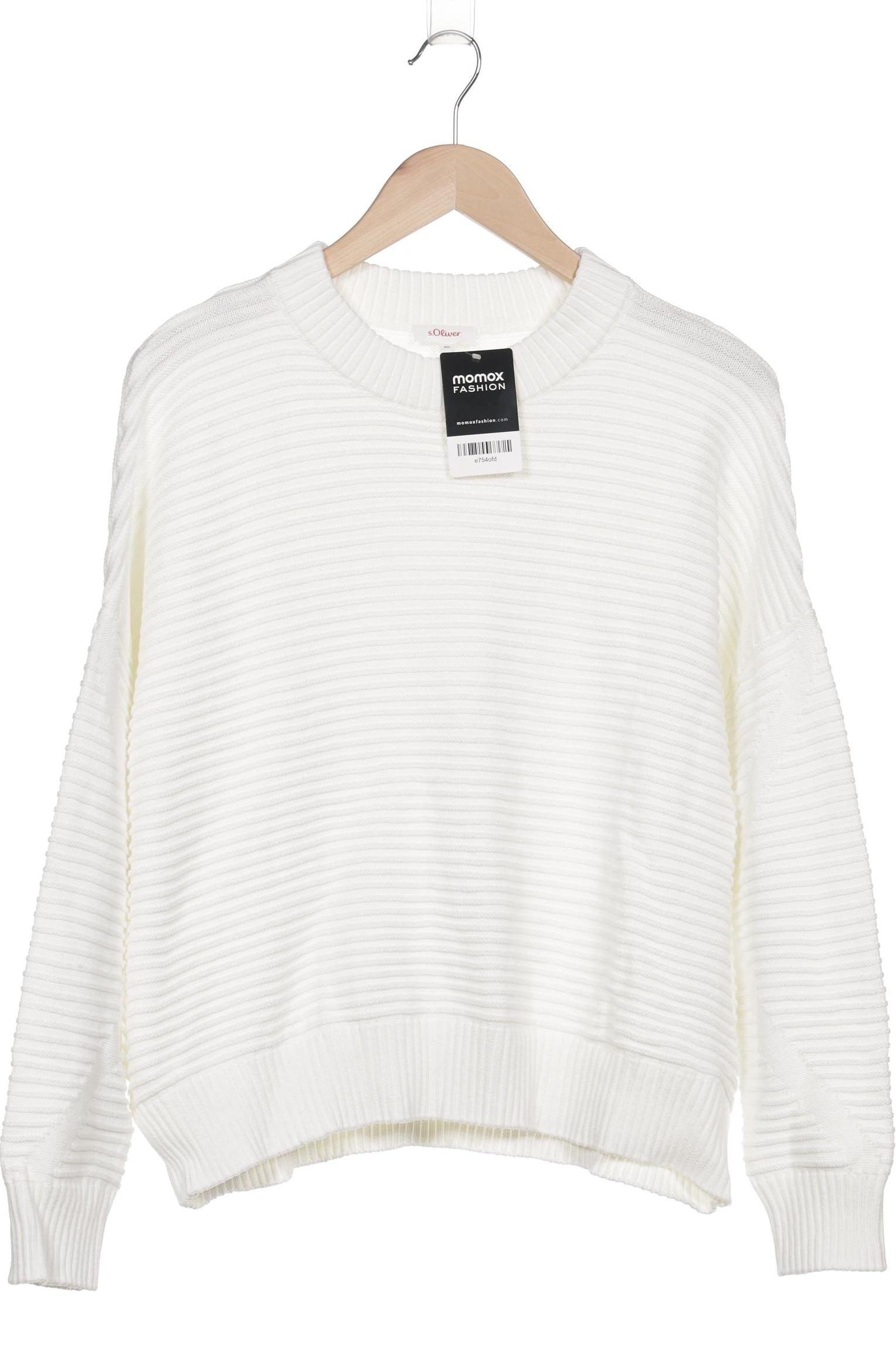 

s.Oliver Damen Pullover, weiß, Gr. 40