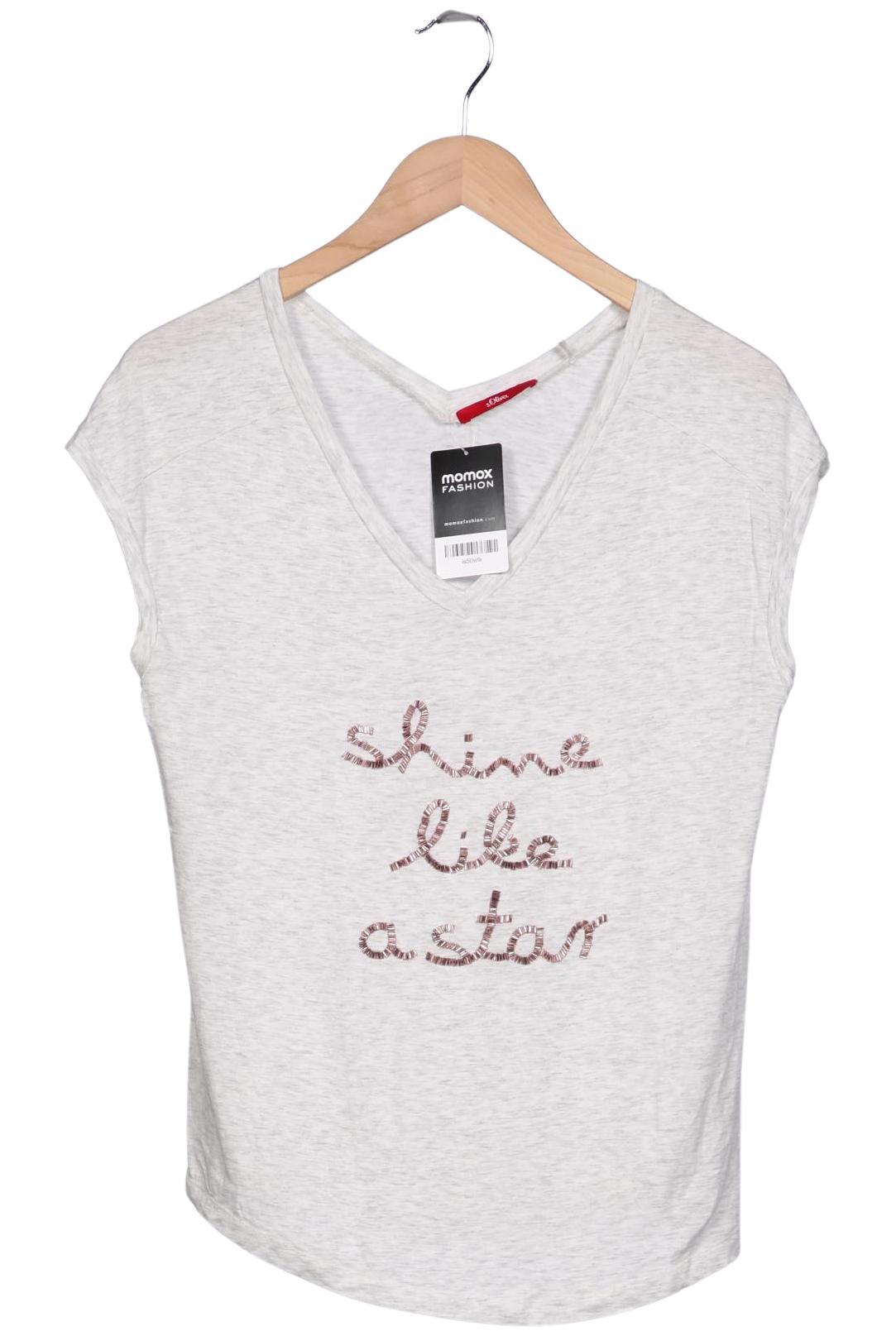 

s.Oliver Damen T-Shirt, grau, Gr. 38