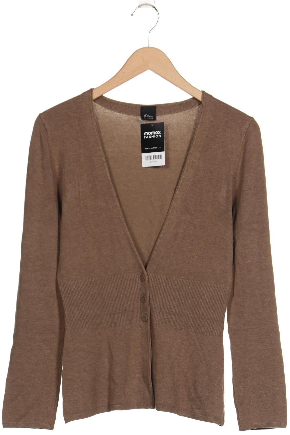 

s.Oliver Damen Strickjacke, braun, Gr. 38