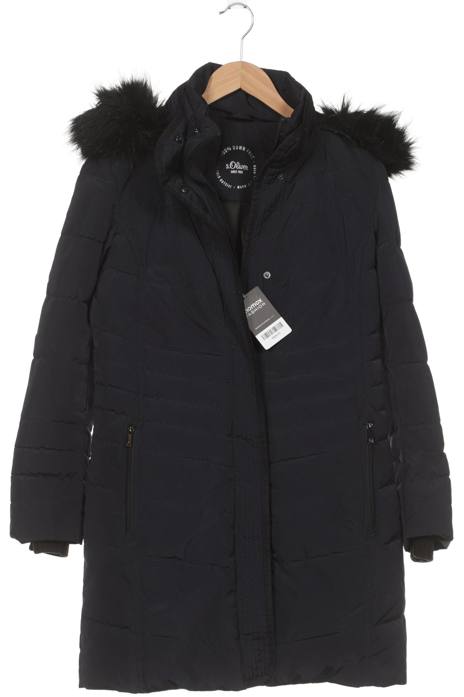 

s.Oliver Damen Mantel, blau, Gr. 34