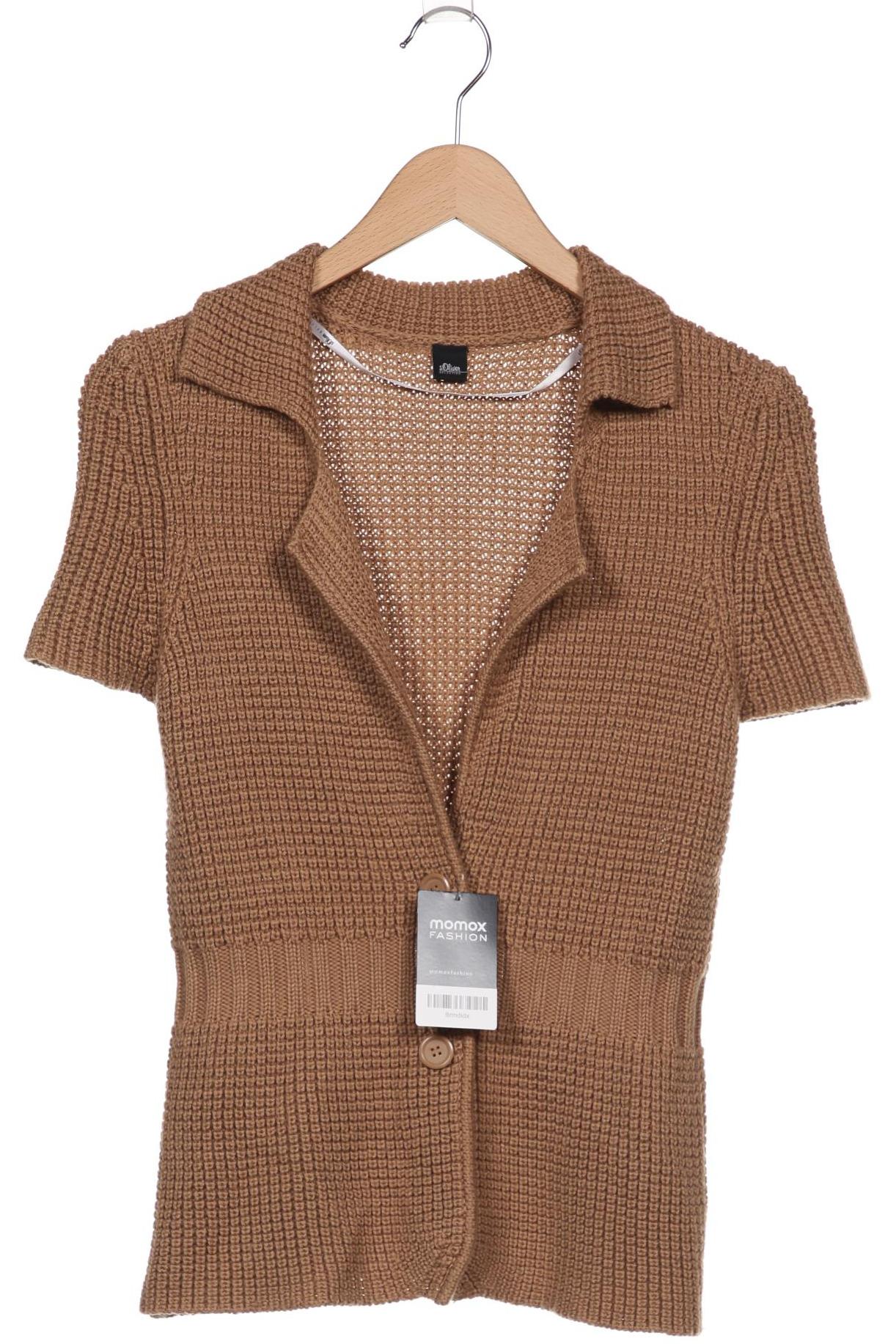 

s.Oliver Damen Strickjacke, braun, Gr. 38