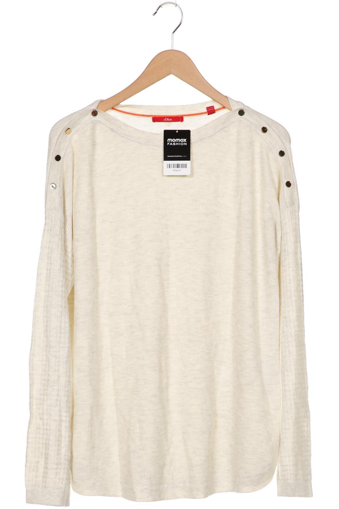 

s.Oliver Damen Pullover, cremeweiß