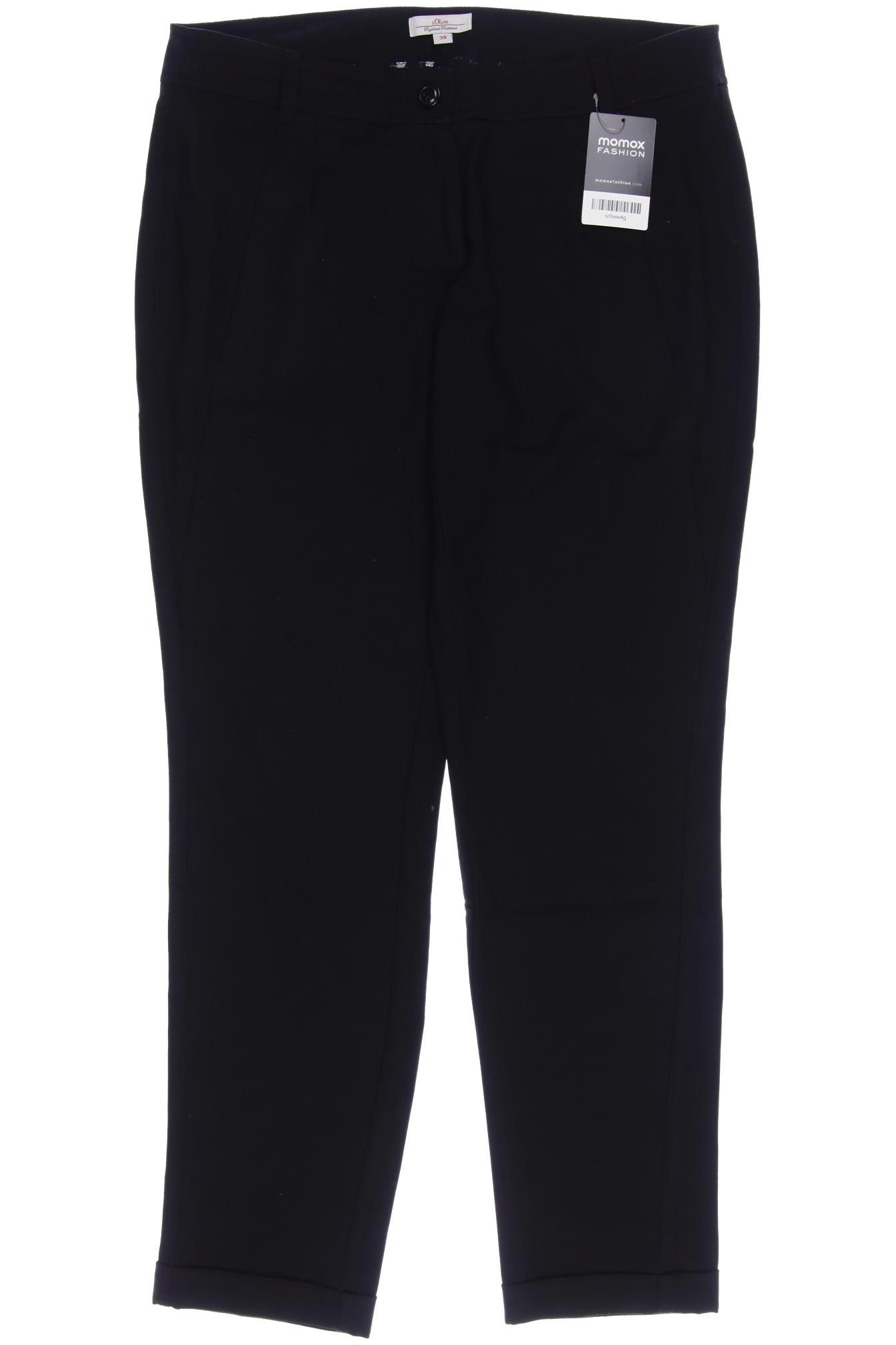 

s.Oliver Damen Stoffhose, schwarz