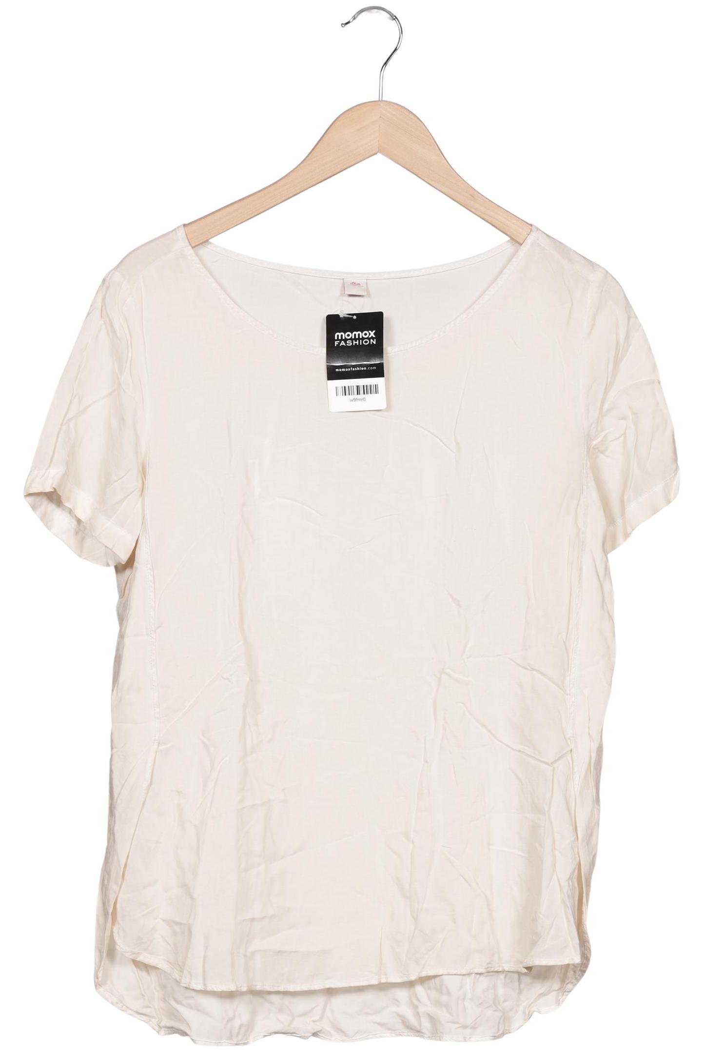 

s.Oliver Damen T-Shirt, cremeweiß, Gr. 38
