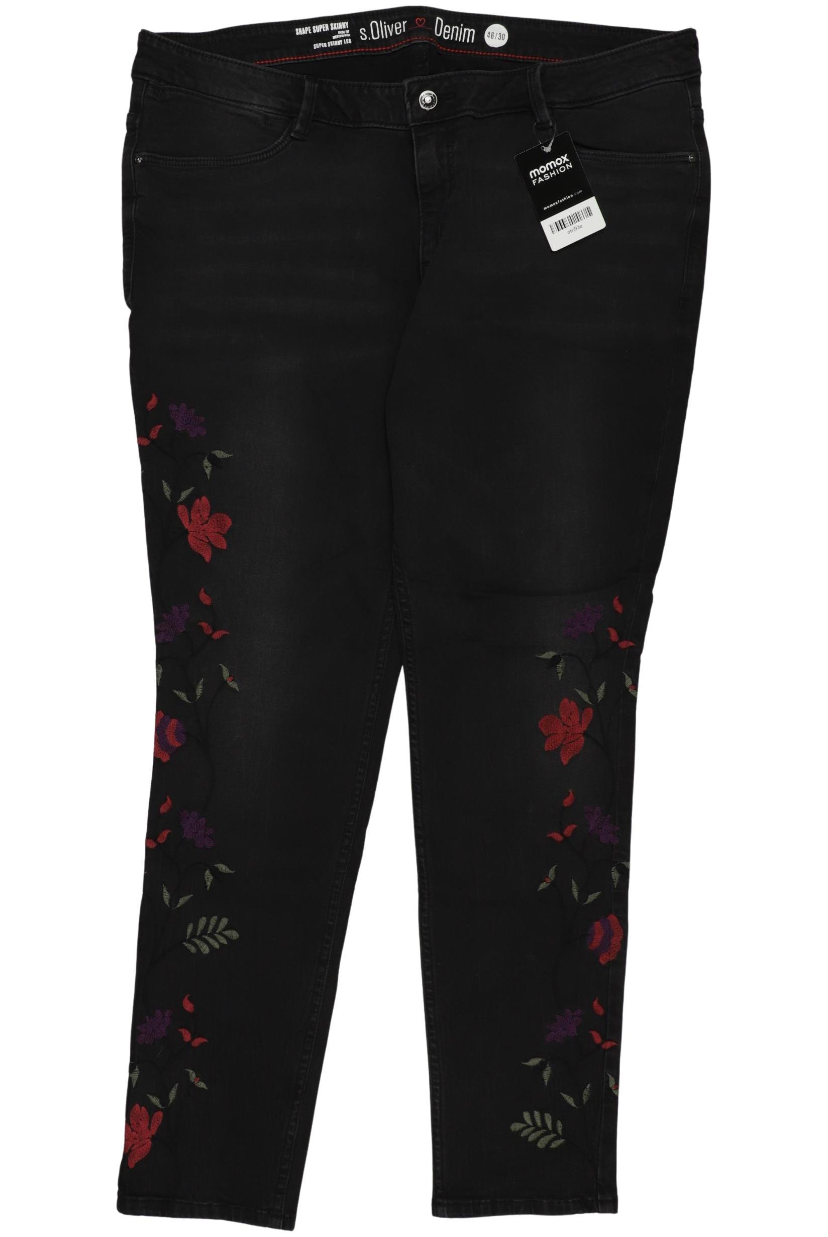 

s.Oliver Damen Jeans, schwarz, Gr. 48