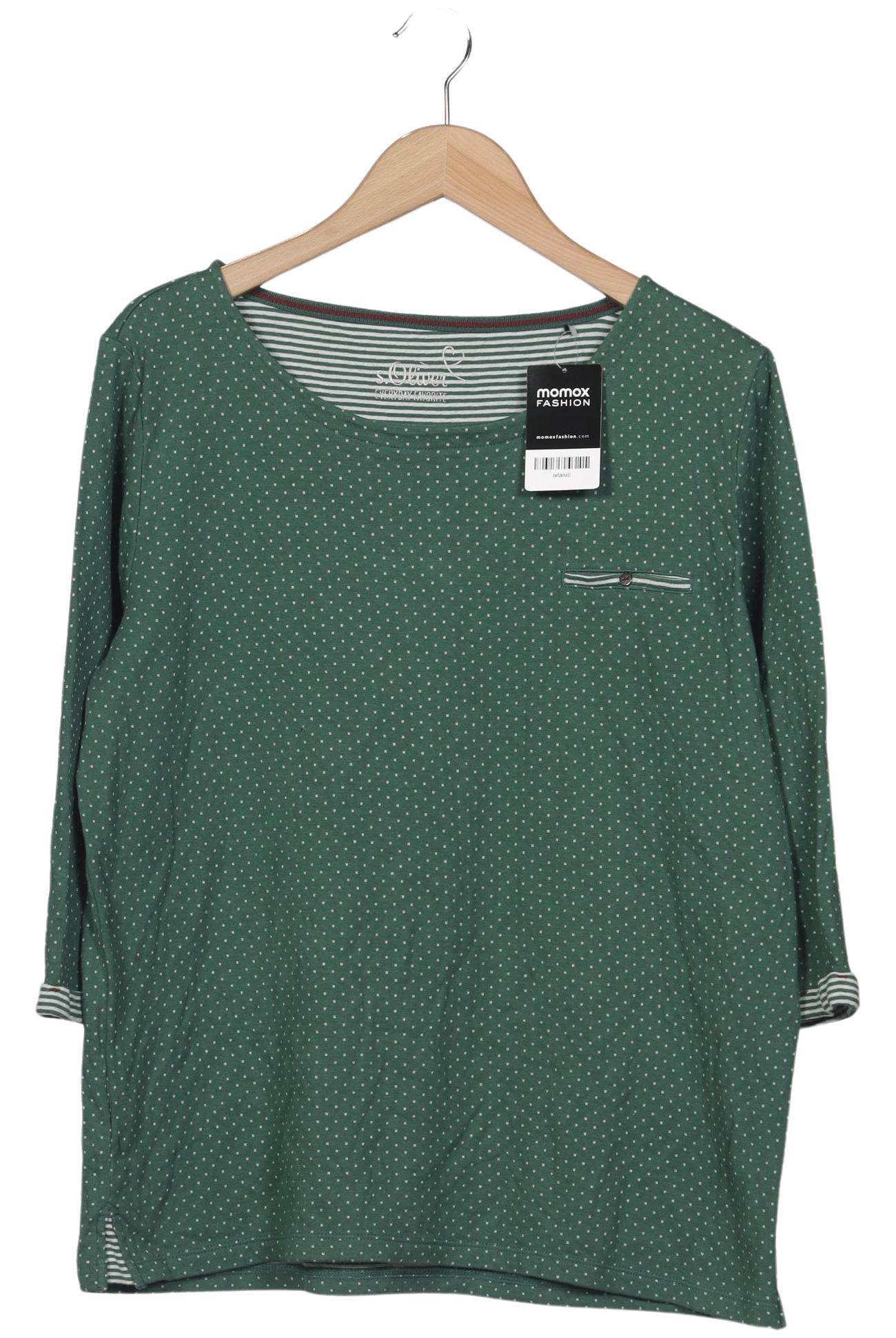 

s.Oliver Damen Langarmshirt, grün, Gr. 42