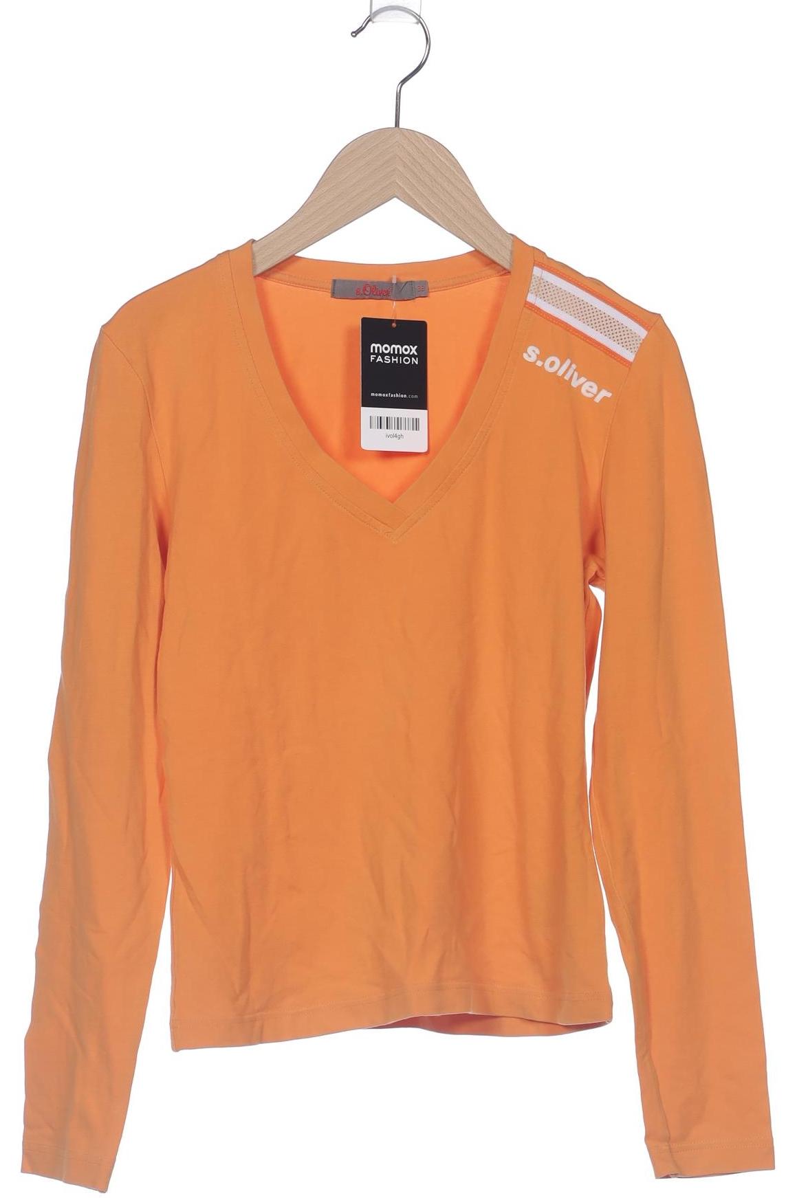 

s.Oliver Damen Langarmshirt, orange, Gr. 36