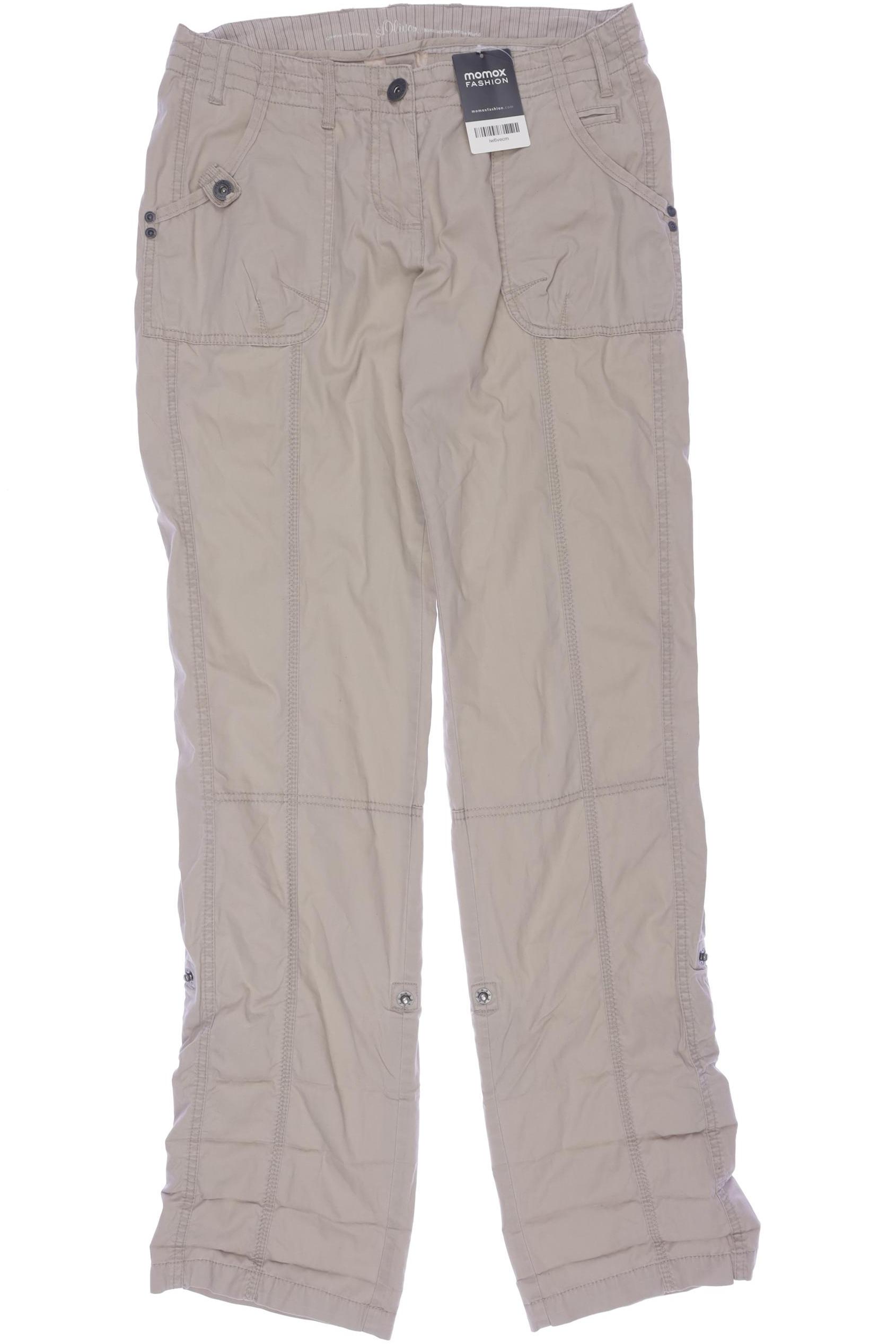 

s.Oliver Damen Stoffhose, beige, Gr. uni
