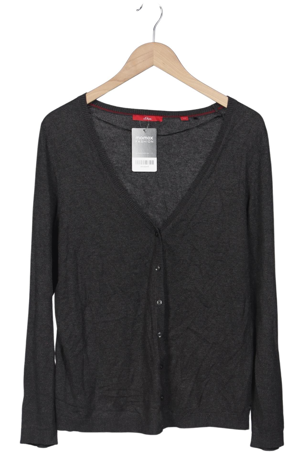

s.Oliver Damen Strickjacke, grau, Gr. 44