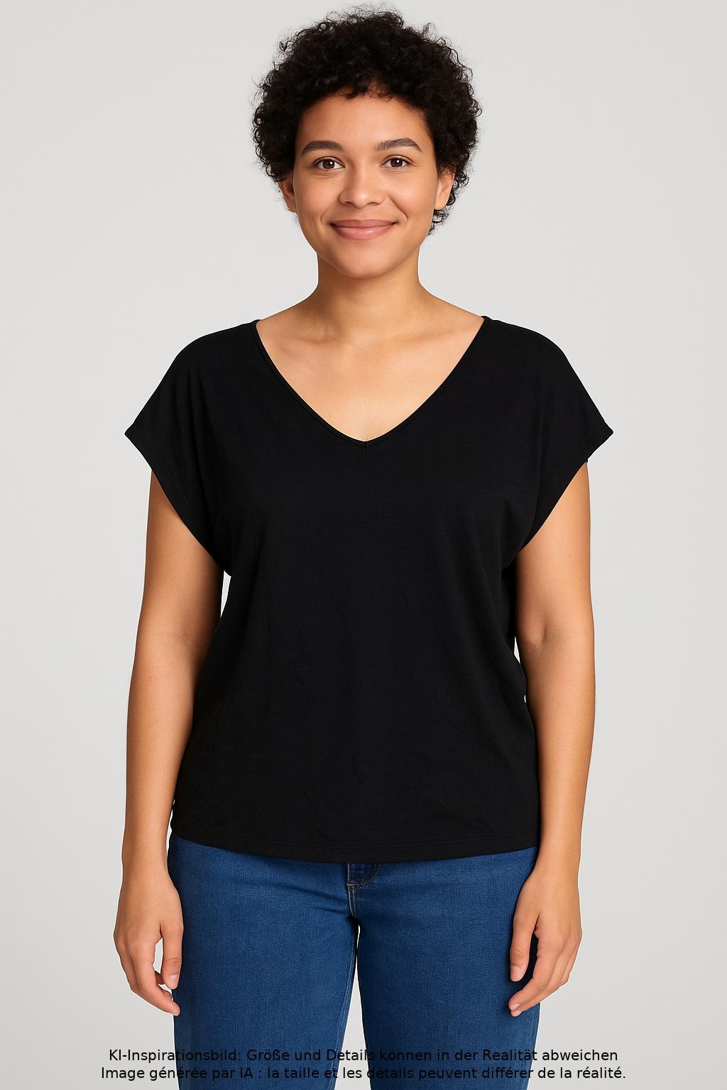 

s.Oliver Damen T-Shirt, schwarz, Gr. 40
