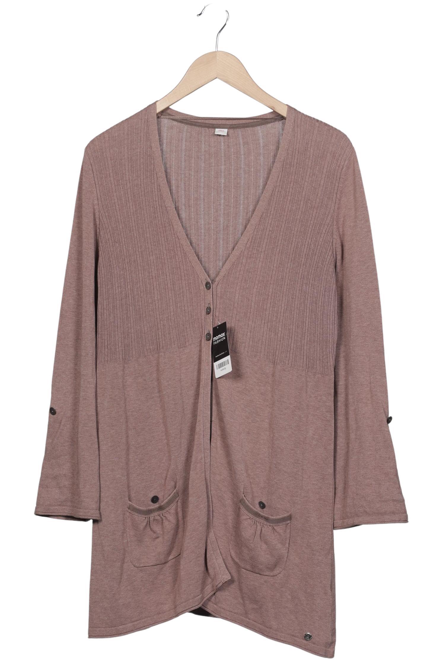 

s.Oliver Damen Strickjacke, braun, Gr. 46