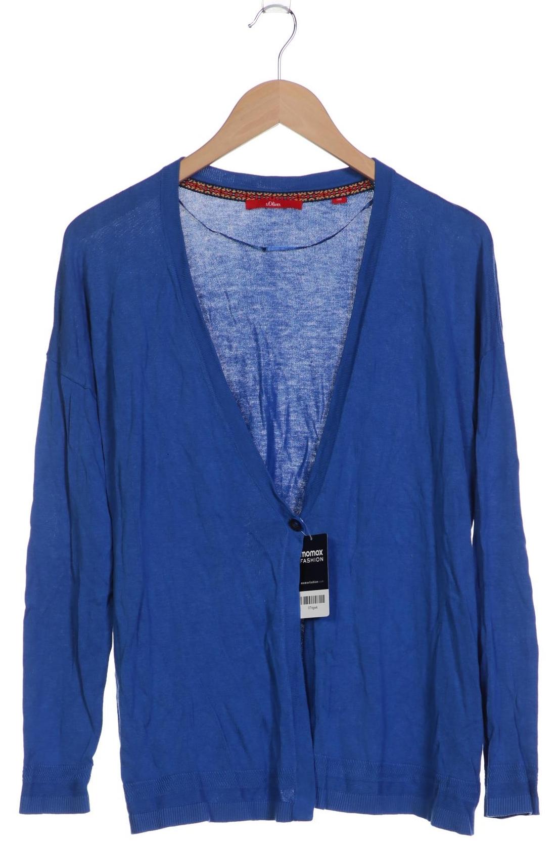 

s.Oliver Damen Strickjacke, blau, Gr. 38