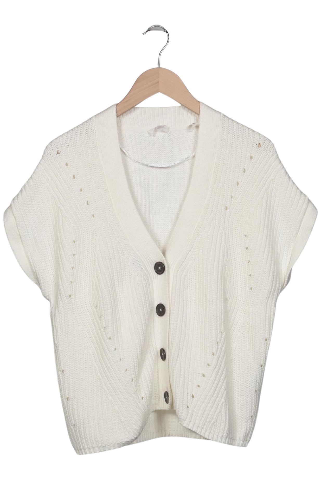 

s.Oliver Damen Strickjacke, cremeweiß, Gr. 34