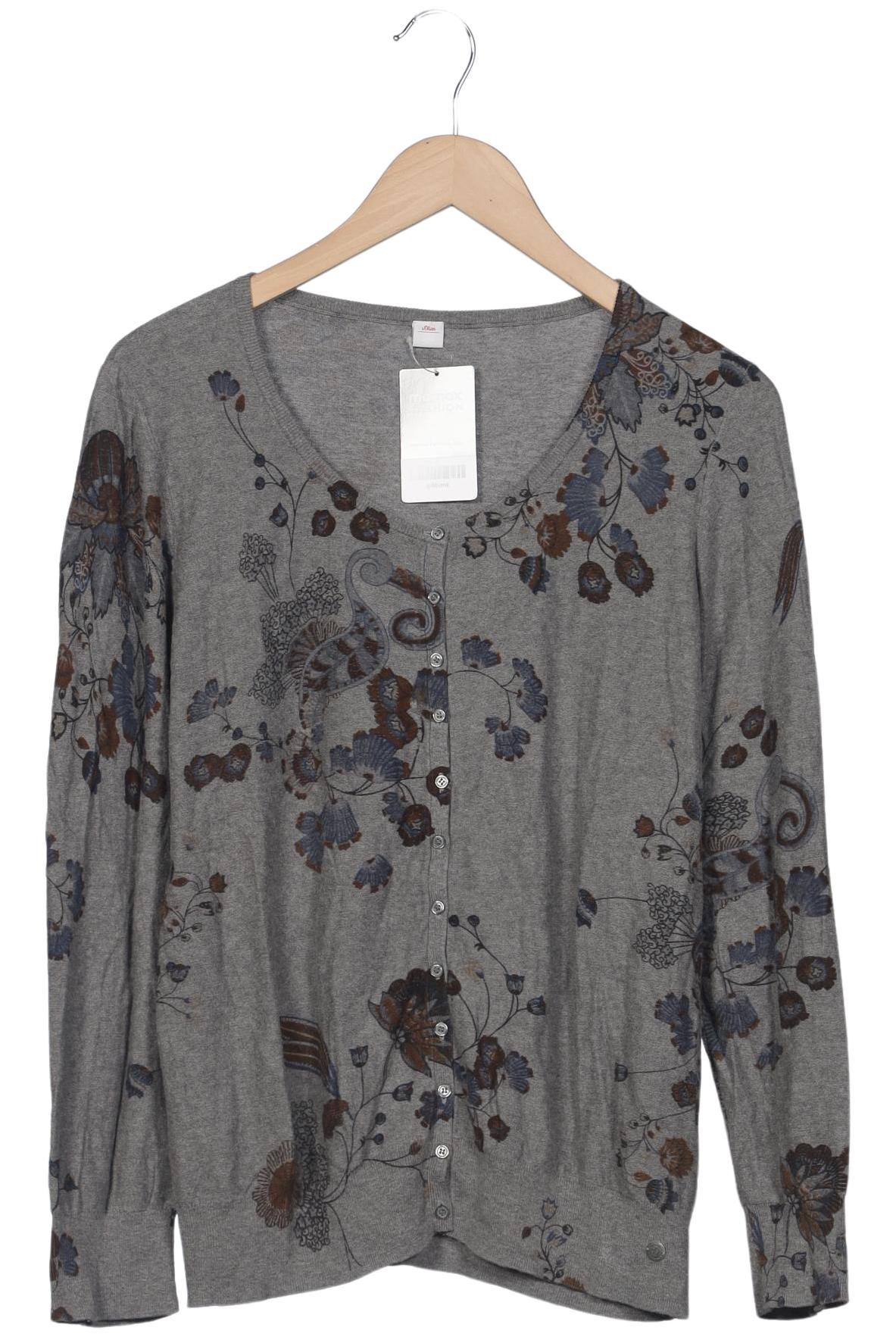 

s.Oliver Damen Strickjacke, grau, Gr. 46