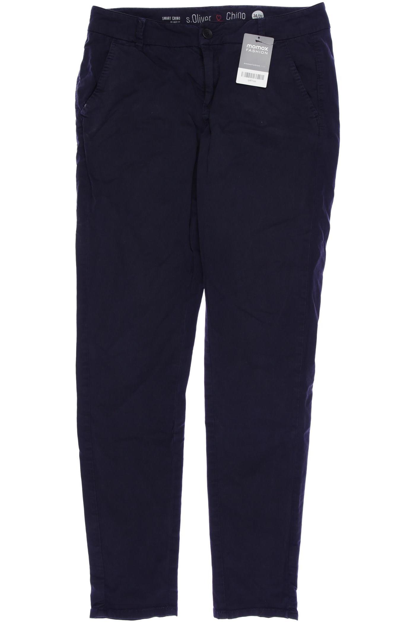 

s.Oliver Damen Stoffhose, marineblau, Gr. 34