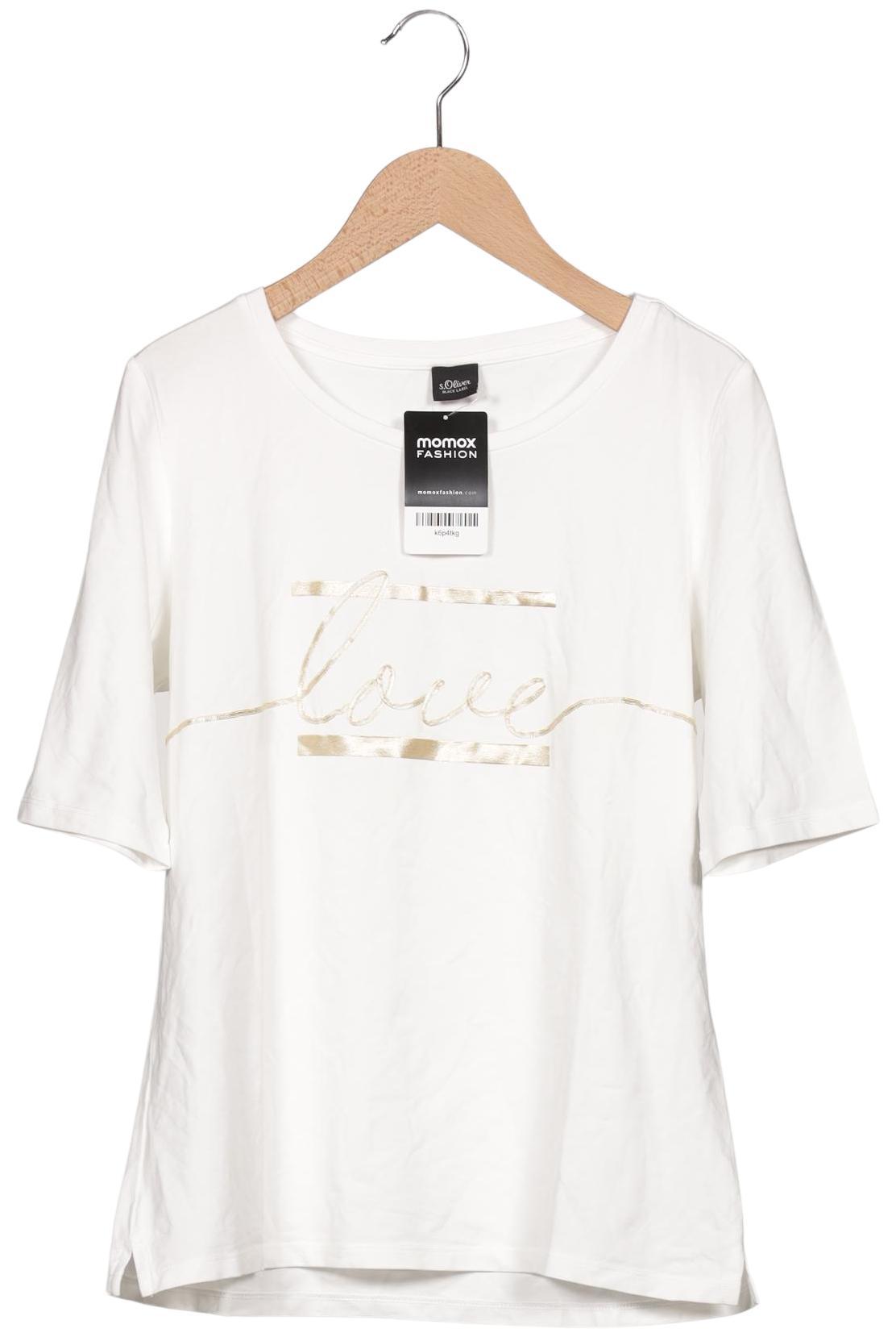 

s.Oliver Damen T-Shirt, cremeweiß, Gr. 38