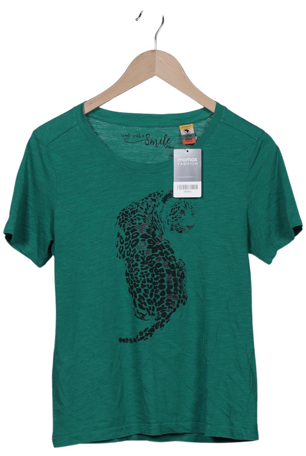 

s.Oliver Damen T-Shirt, grün, Gr. 34