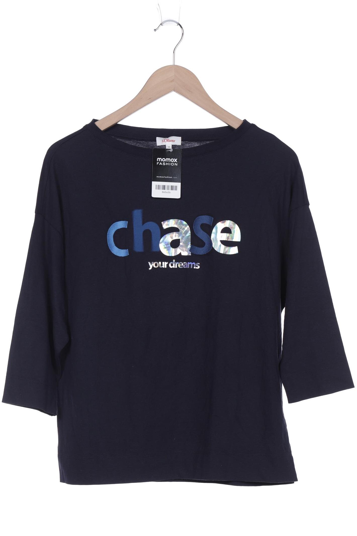 

s.Oliver Damen Langarmshirt, marineblau, Gr. 36