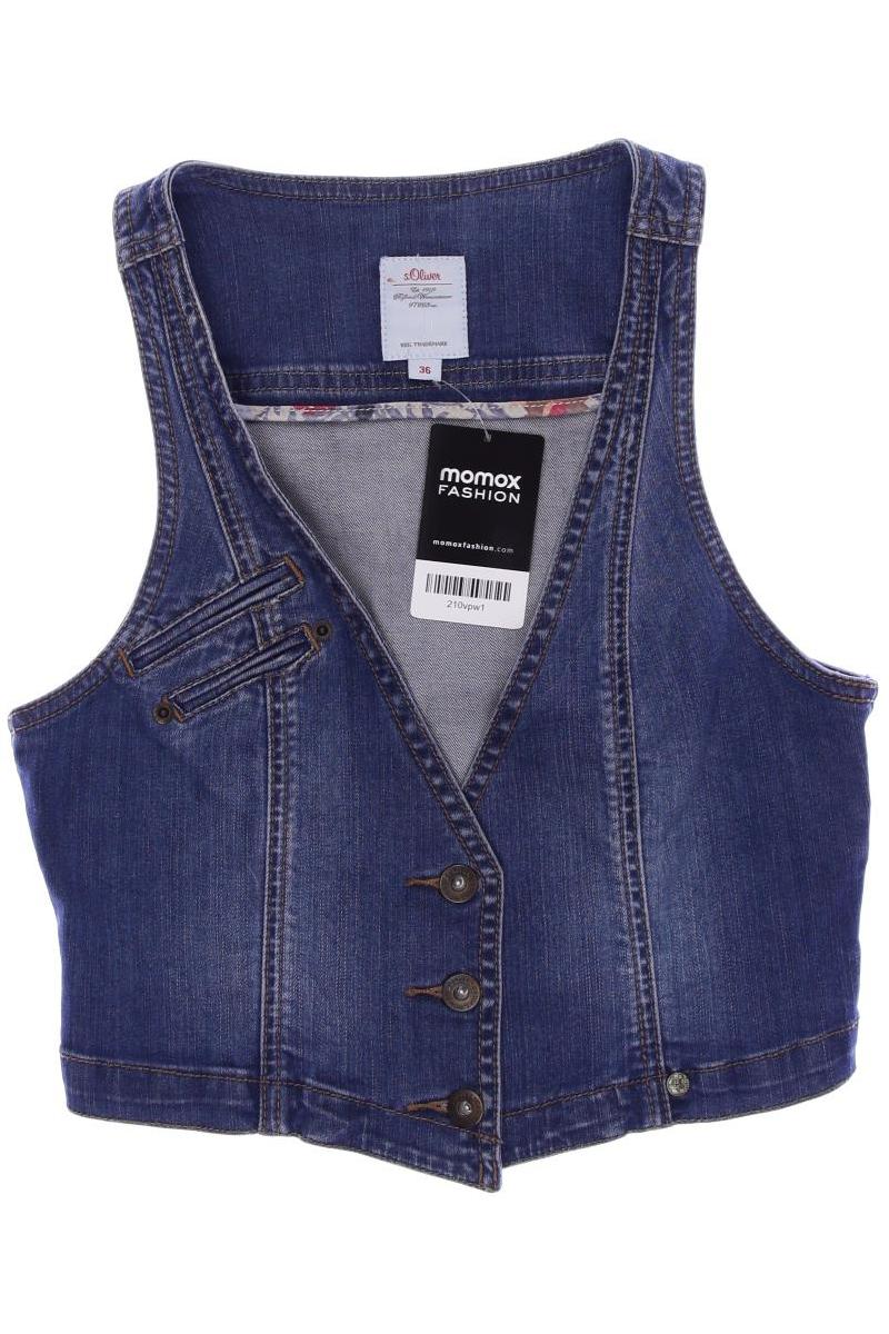 

s.Oliver Damen Weste, blau