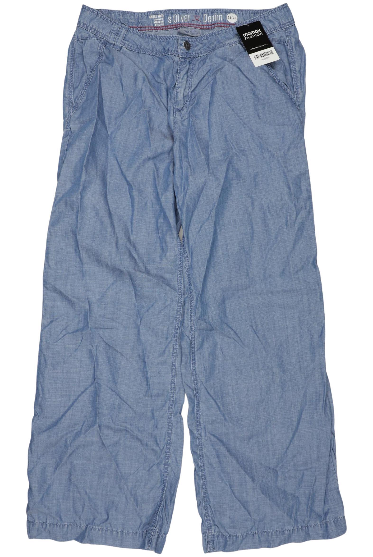 

s.Oliver Damen Stoffhose, blau, Gr. 38